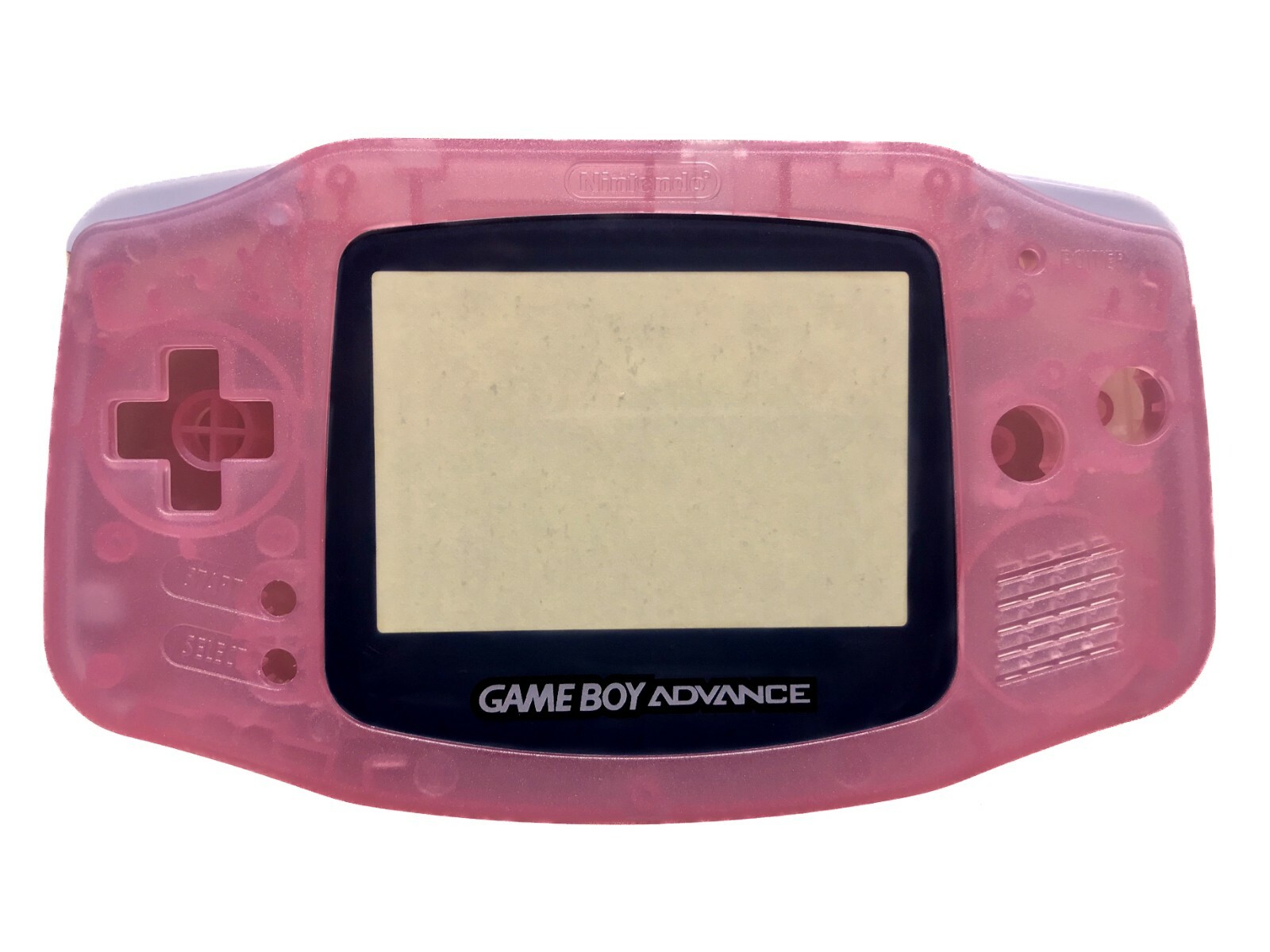 *NEW* Nintendo Game Boy Advance GBA Clear Pink System CUSTOM BUTTONS PADS LENS