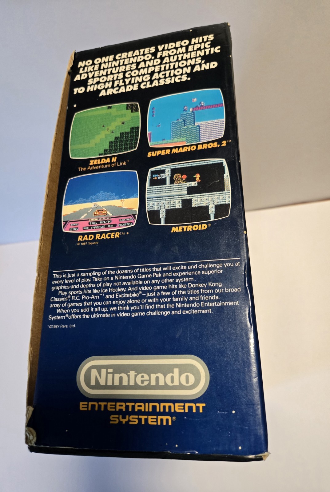 Nintendo NES Control Deck Console Complete with Original Box Cleaned TESTED