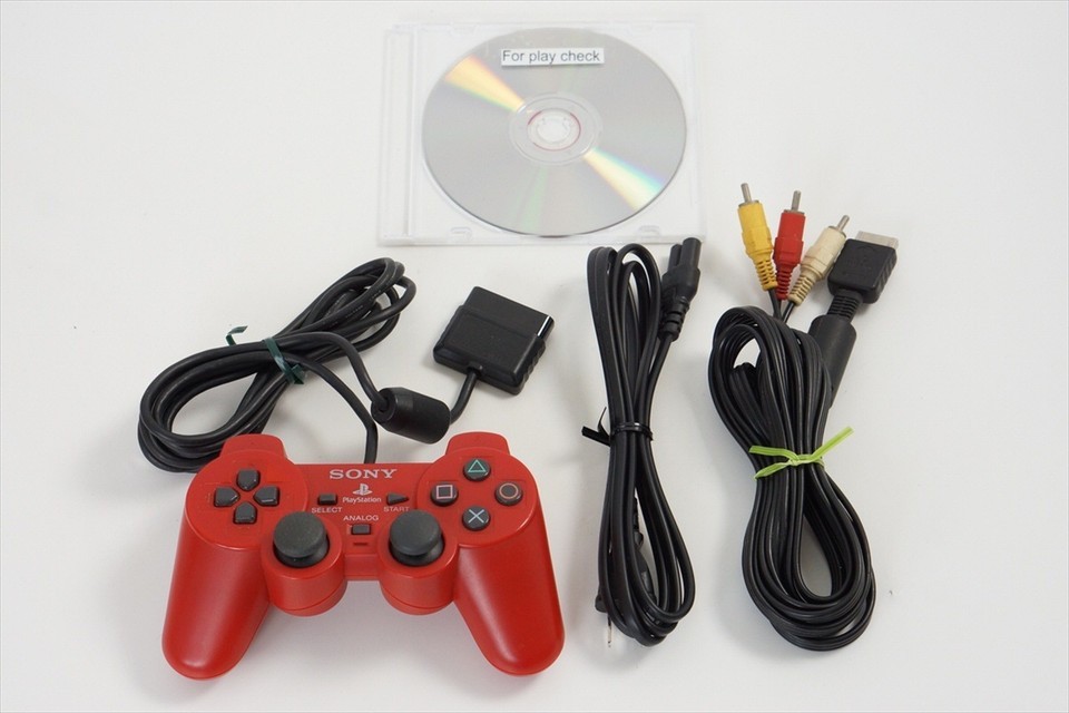 PS2 Playstation2 Slim CINNABAR RED Console System 90000 CR Only for NTSC-J 8102