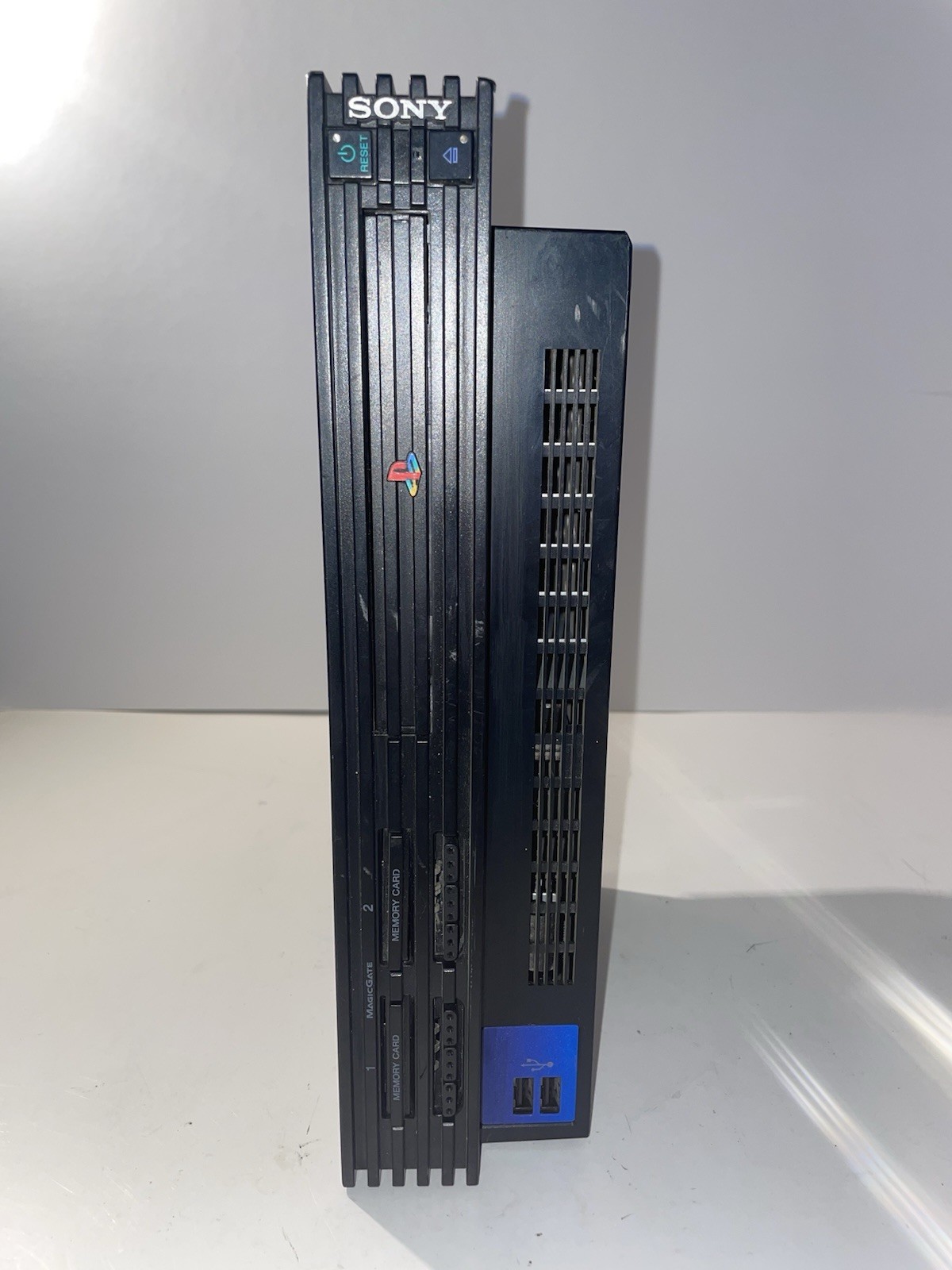 Sony Playstation 2 Fat Console + Official Network Attachment + Cables (TESTED)