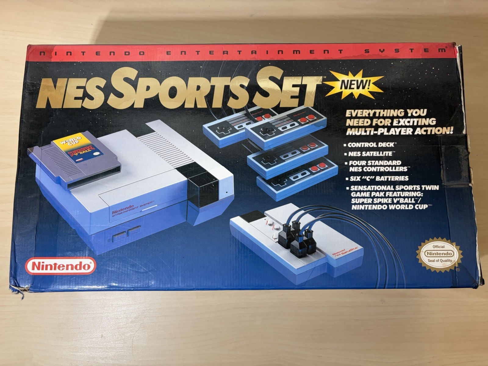 Nintendo NES Sports Set Game Console – Complete In Box – Mint – Partially New