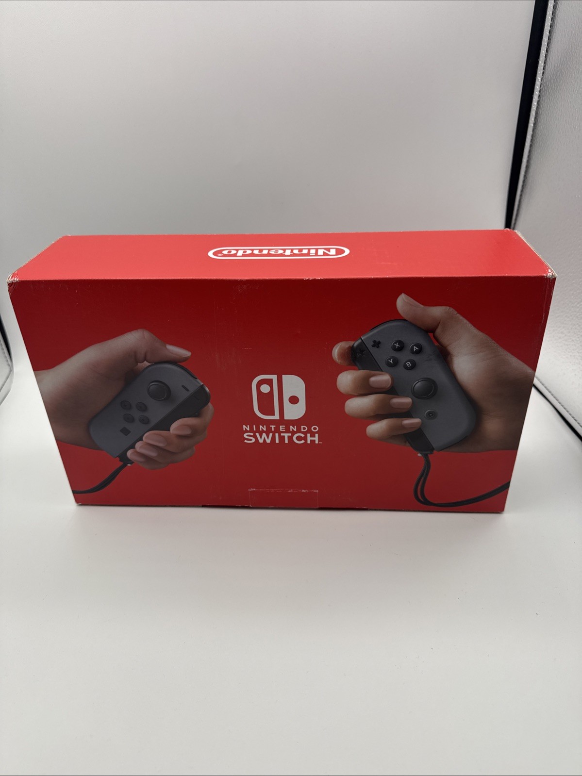 Nintendo Switch Console Box ONLY w/ Inserts & Manual Gray Joy-Con HAC-001 (-01)