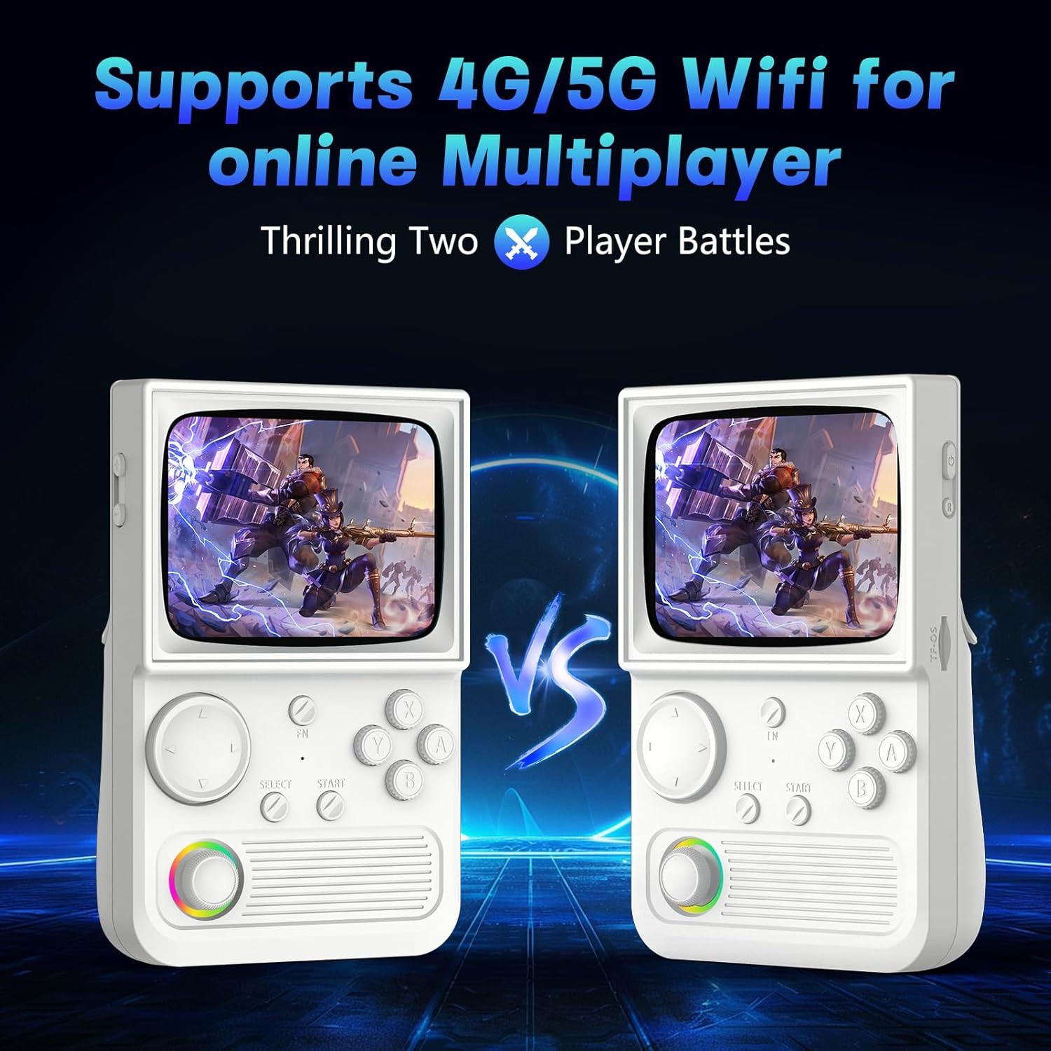 R36T Retro Handheld Game Console, Portable Retro Gaming Console with 3.5” Crt-In