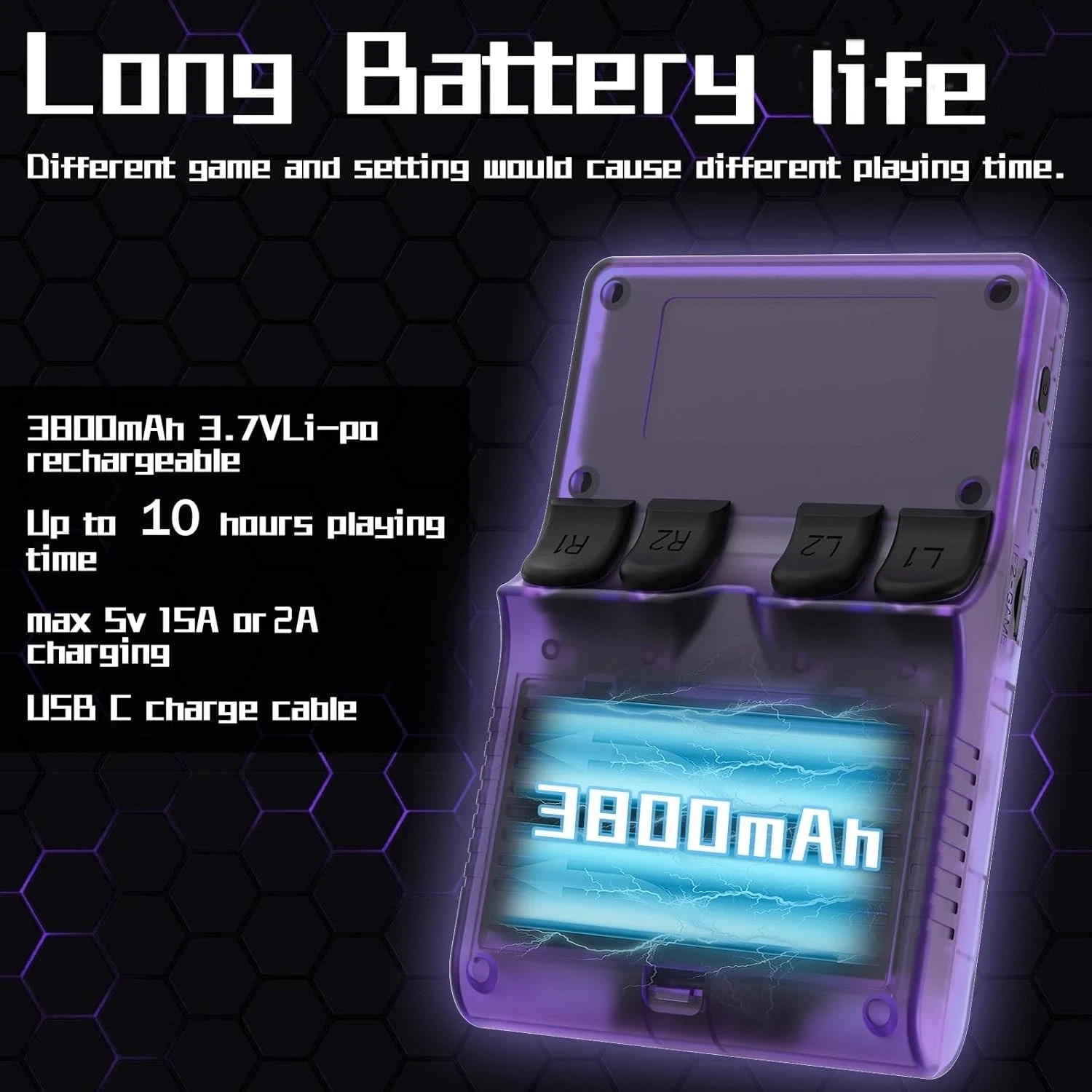 R36S Retro Handheld Video Game Console Linux System 3.5 Inch IPS Screen 128GB