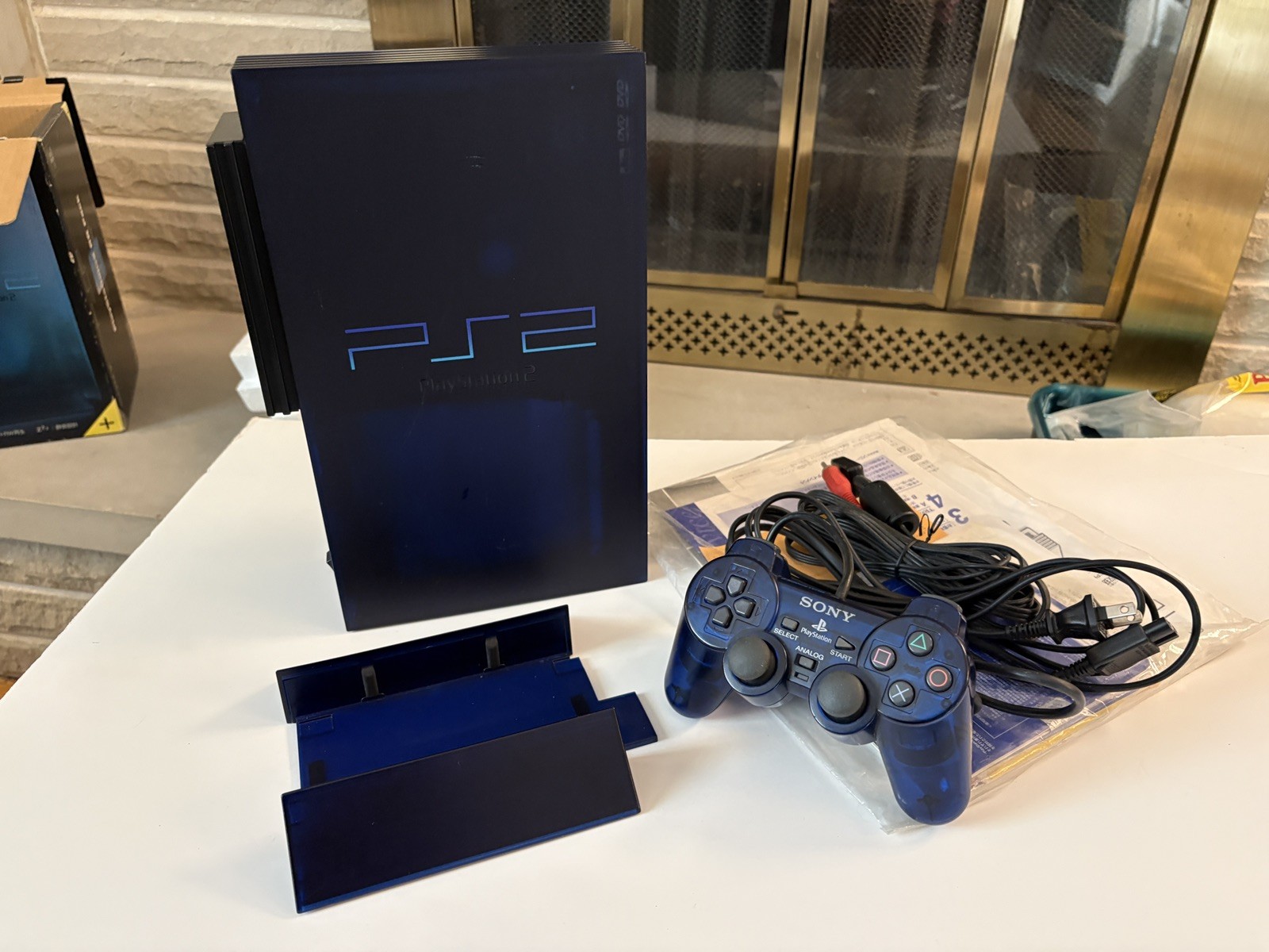 Playstation 2 Midnight Blue BB Pack Console Japan PS2 COMPLETE IN BOX