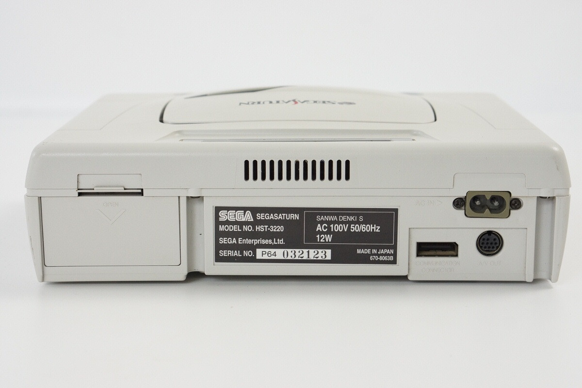 Sega Saturn WHITE Console Boxed HST-3220 Tested System -NTSC-J CD- B63045529