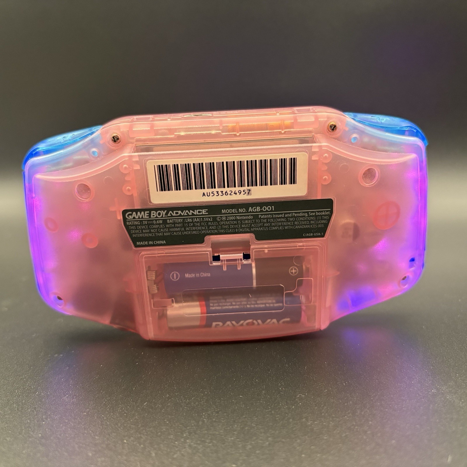 Custom IPS Nintendo Game Boy Advance 32MB System – OEM Fuchsia Pink Shell
