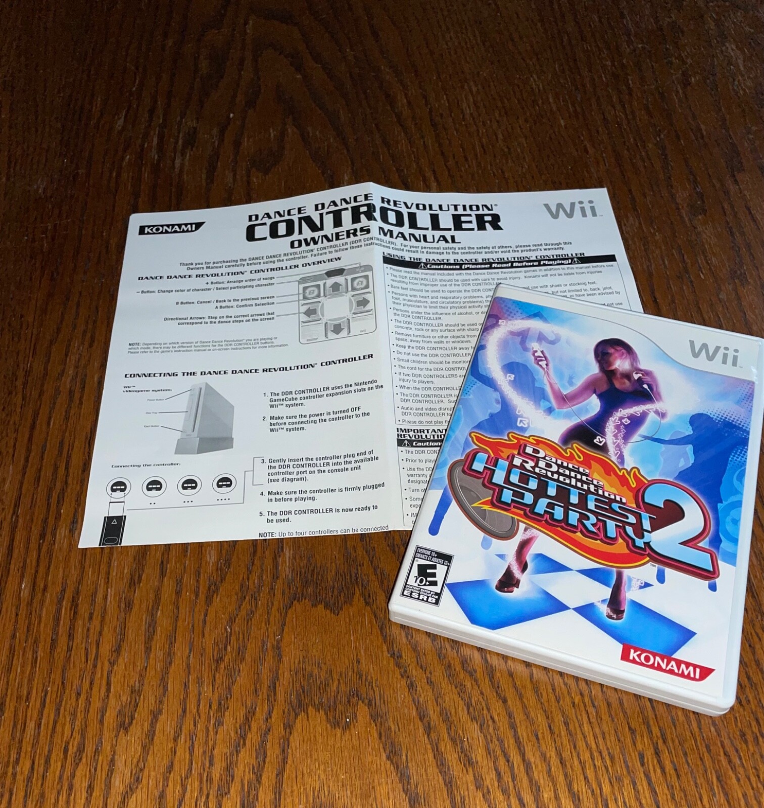 Nintendo Wii Dance Dance Revolution Hottest Party 2 – dance mat with game