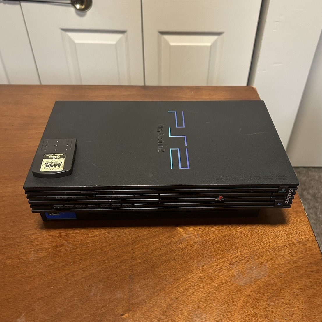 Sony PlayStation 2 PS2 Black Console SCPH-30001 w/ DualShock, AV Cable