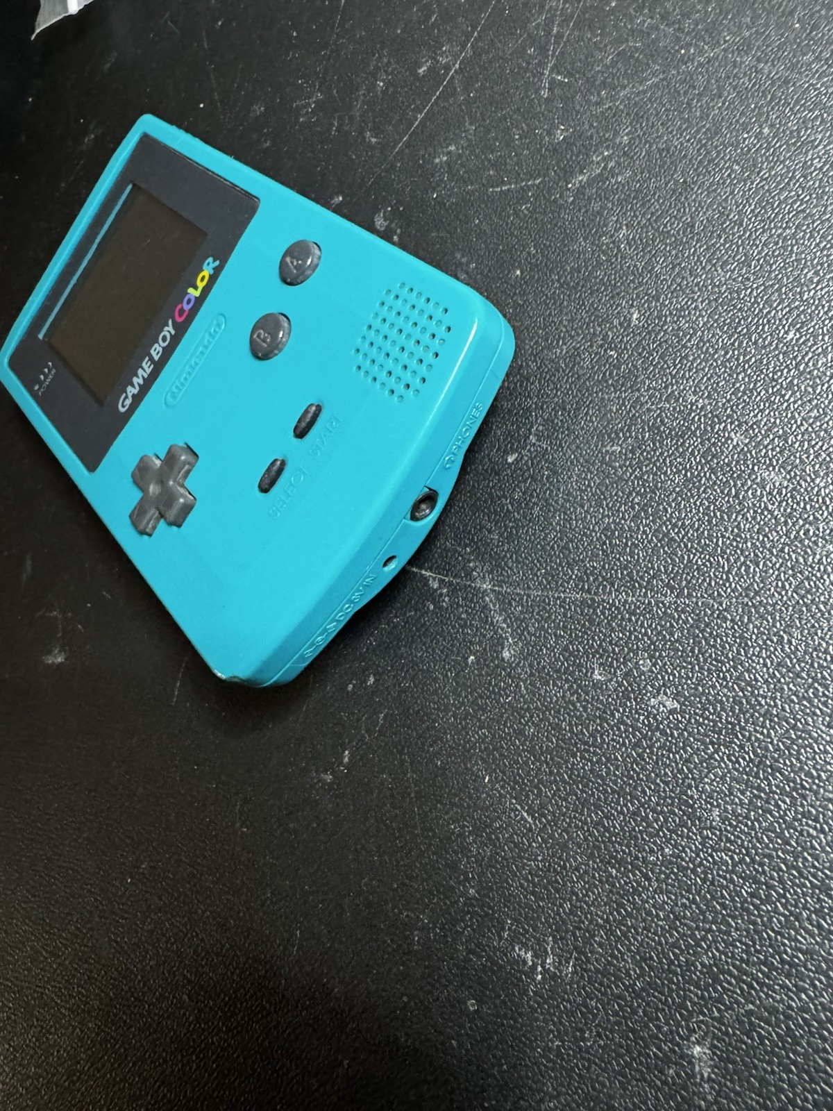 Nintendo Game Boy Color Blue Teal W/ 2 Games Tested Works Zoboomafoo