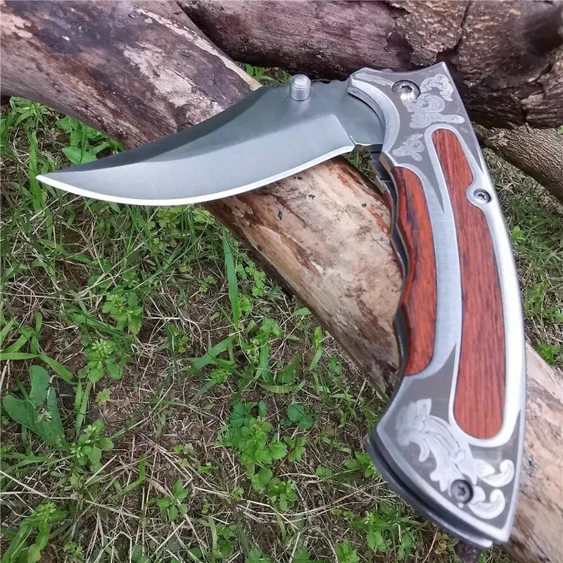 Folding Knife Tactical 8CR15 Mini EDC Pocket Utility Combat Knives for Camping O
