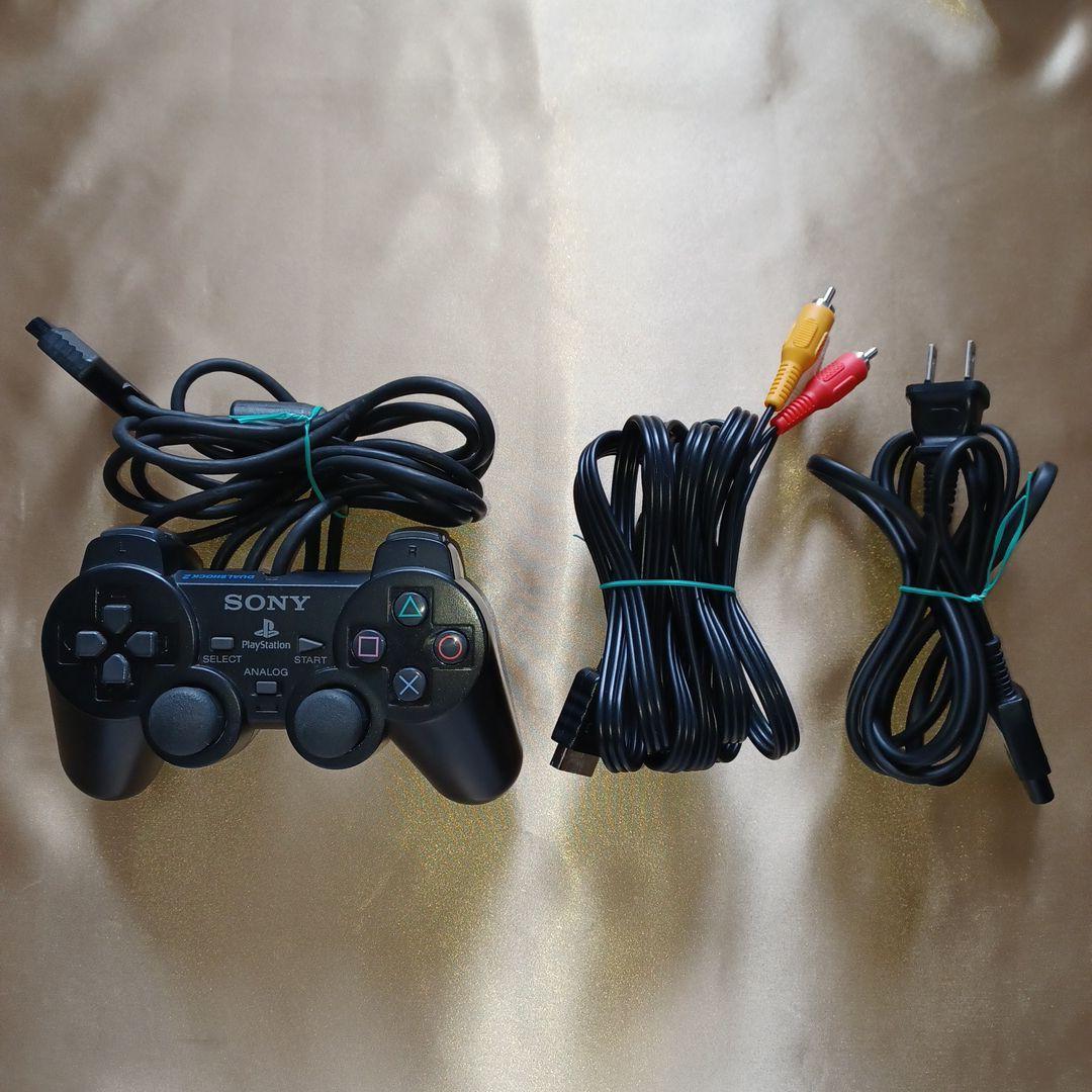 Sony PlayStation2 black SCPH-30000 Console controller Cable Working Tested