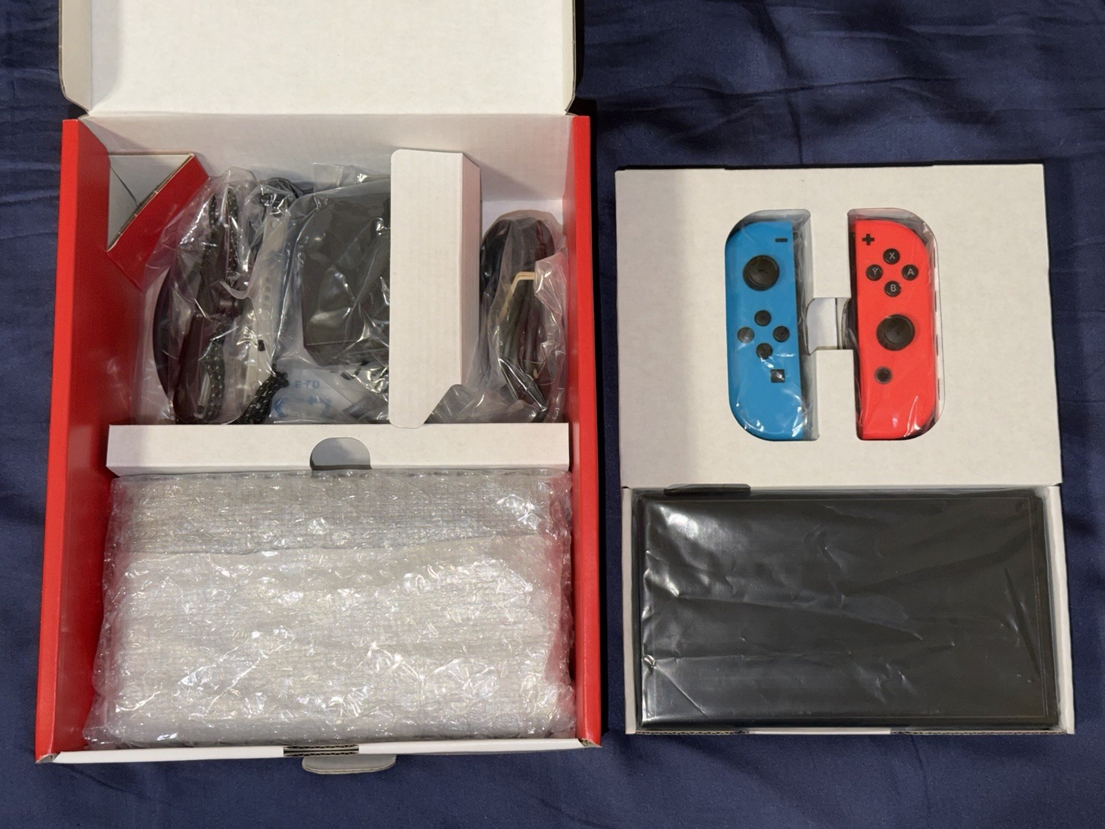 Nintendo Switch OLED Model Neon Red/Blue Joy-Con HEG-001 64GB Handheld Console