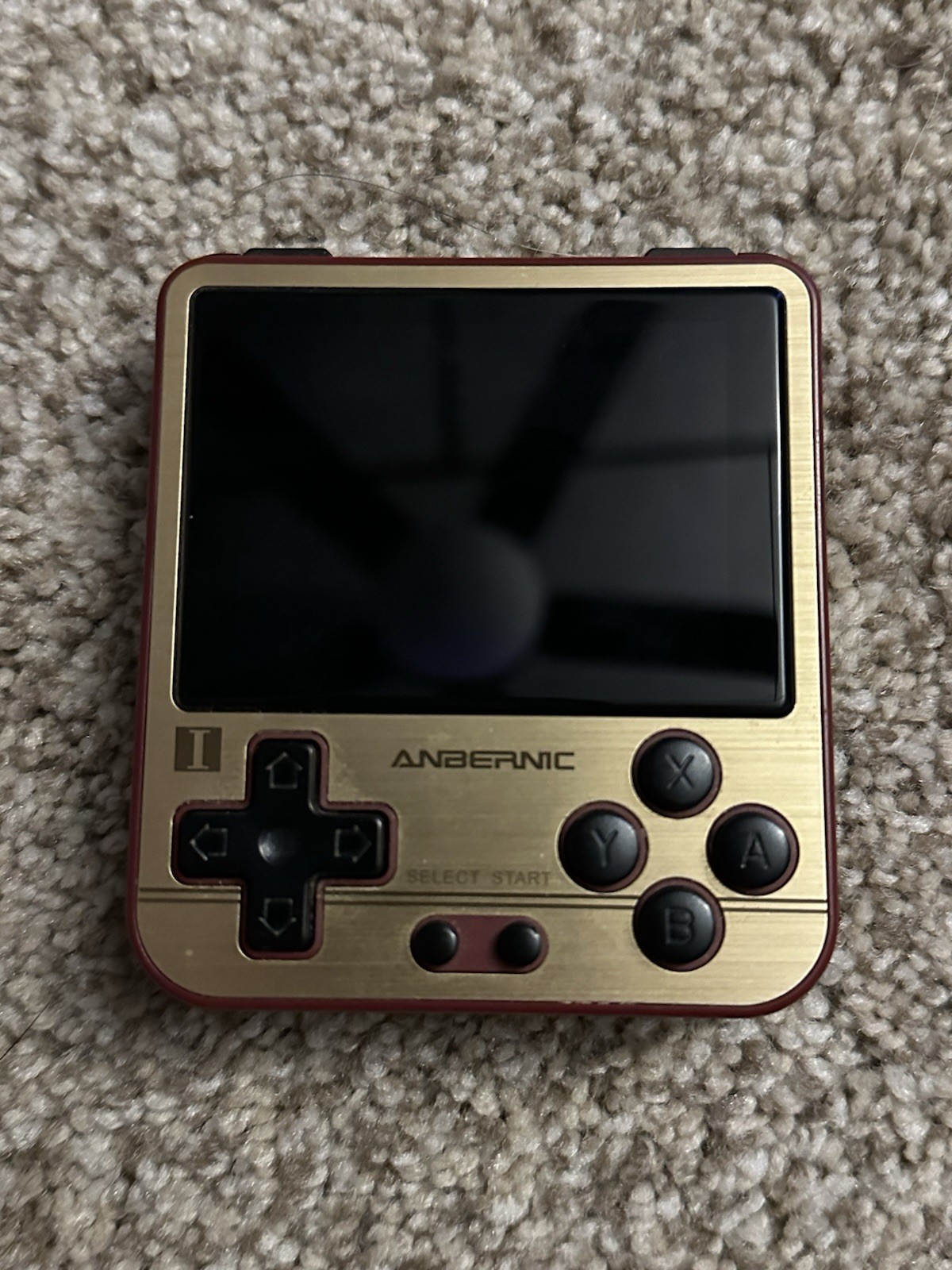 Anbernic RG280V Handheld Retro Console 64GB Red/Gold – Pre-Loaded NES GBA PS1