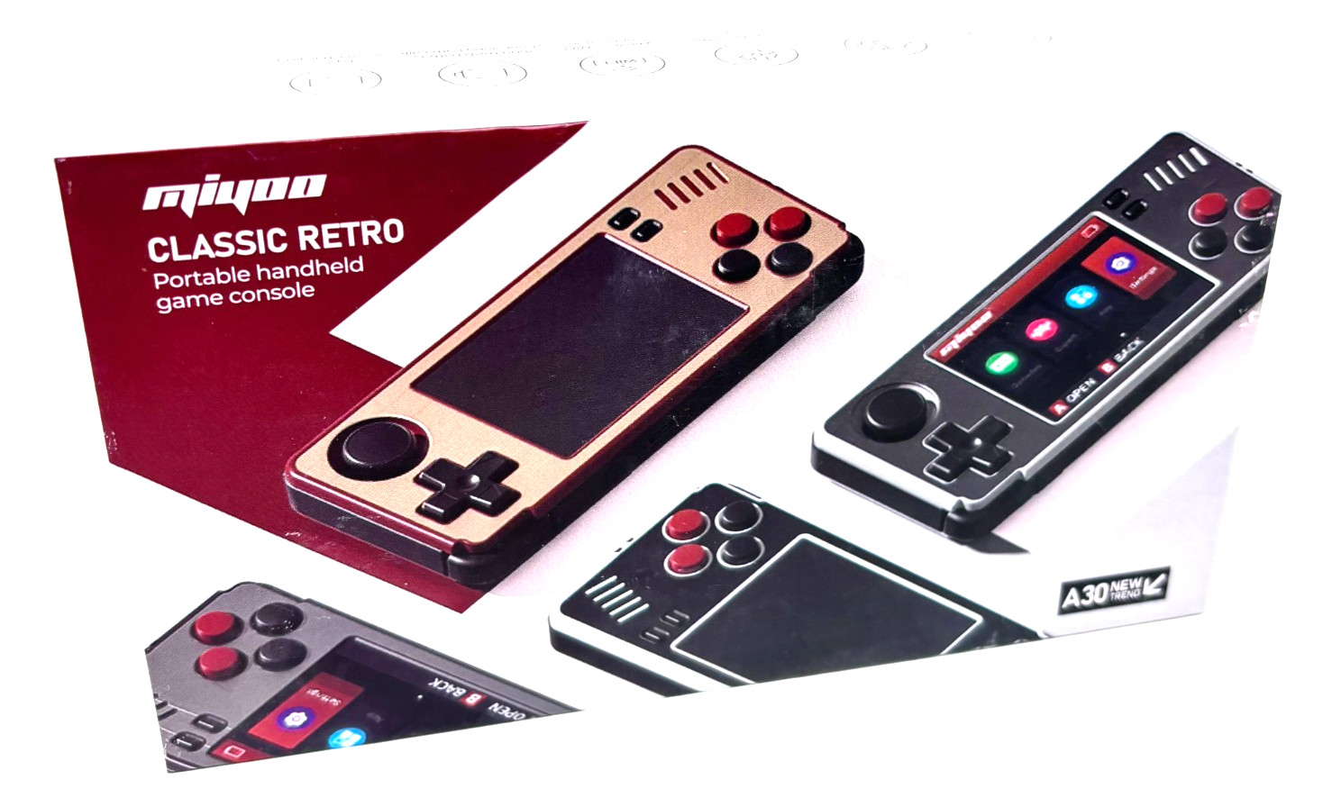 Miyoo A30 Retro Handheld Game Console 2.8 Inch HD Screen