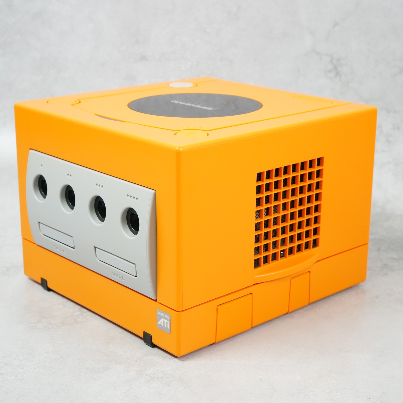 Nintendo GameCube Orange Console Only NTSC U-C/J Region Switch Mod From JAPAN