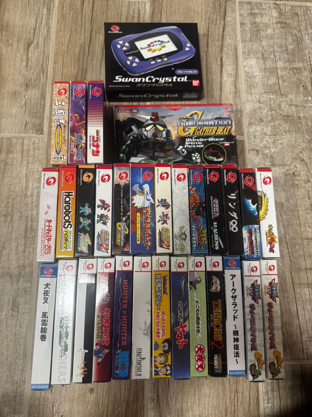 Wonder Swan Crystal Collection 30 Games all CIB Japan WondeSwan system US Seller