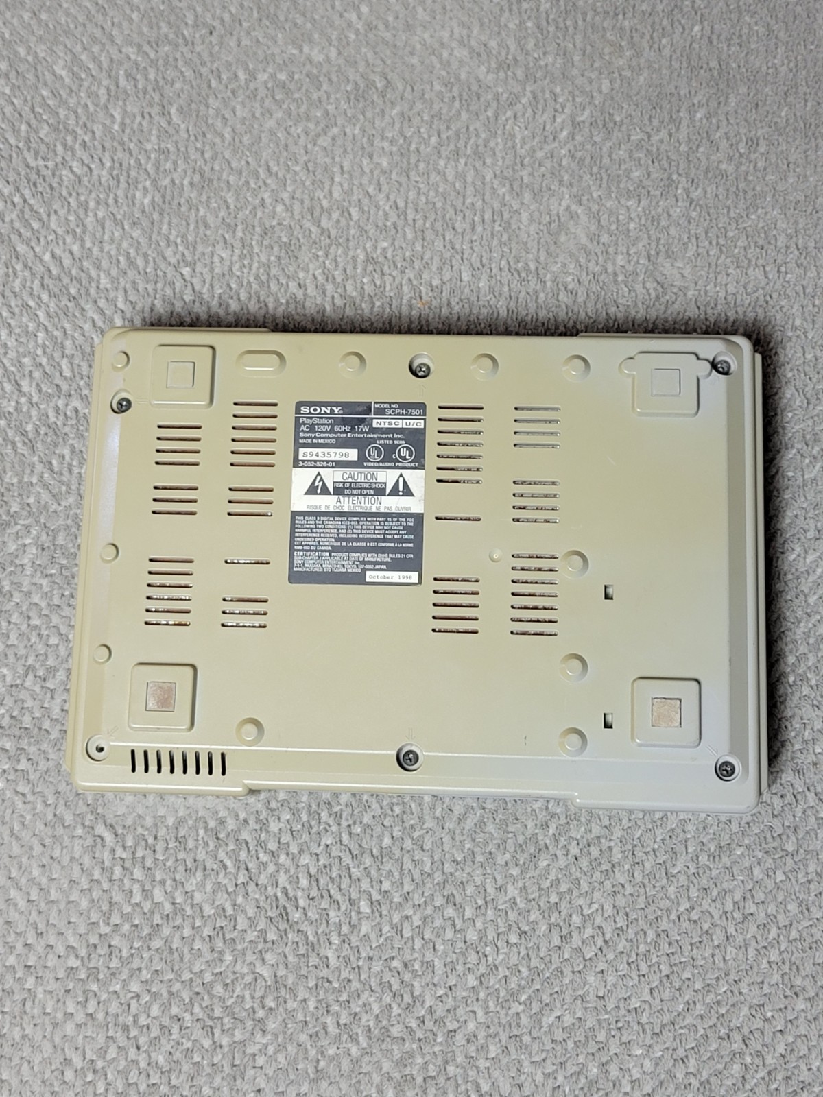 Sony PlayStation 1 PS1 Console Gaming System SCPH-9001 WORKS – READ