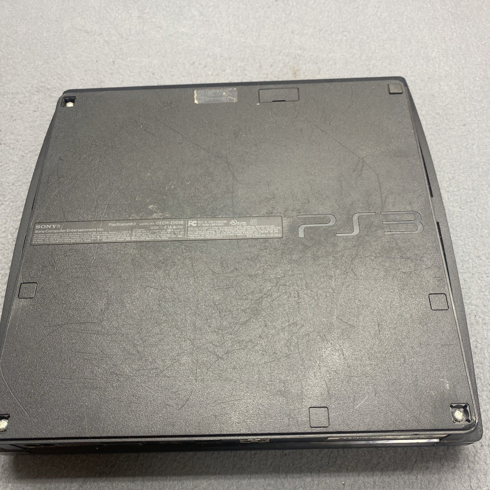 Sony PlayStation 3 PS3 Slim Console CECH-2001B 320GB Black Parts Repair Read 3