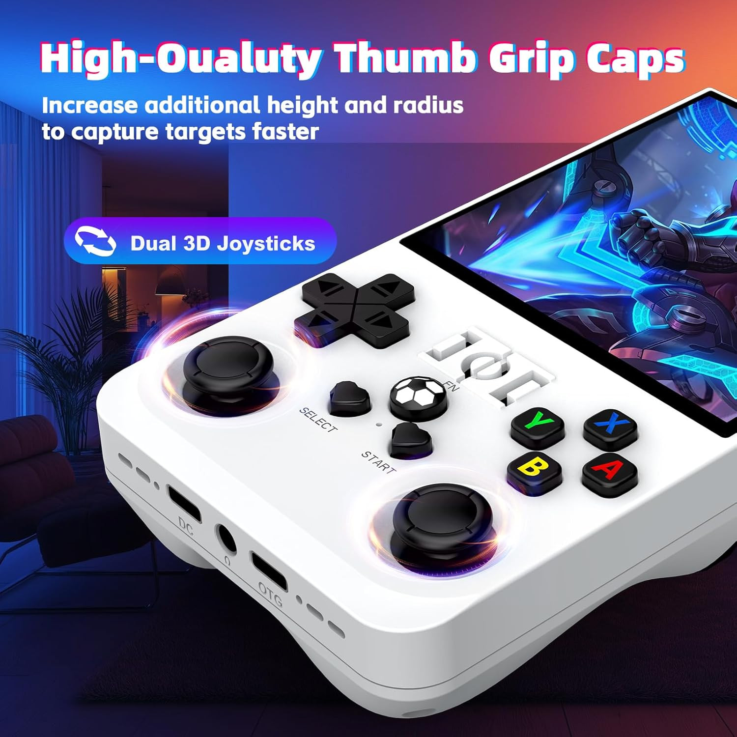 R36MAX Retro Handheld Game Console, Retro Gaming Console with 64G Built-In 18000