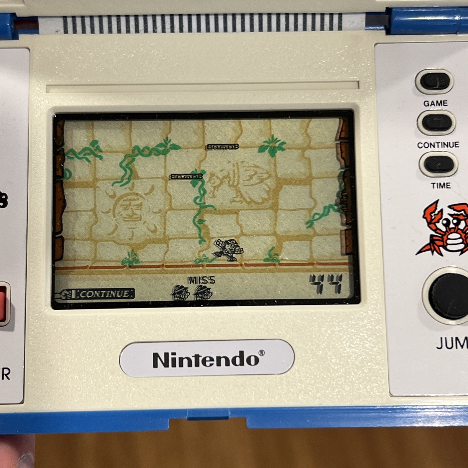 Nintendo Game & Watch Gold Cliff MV64 Vintage 1988 Made In Japan