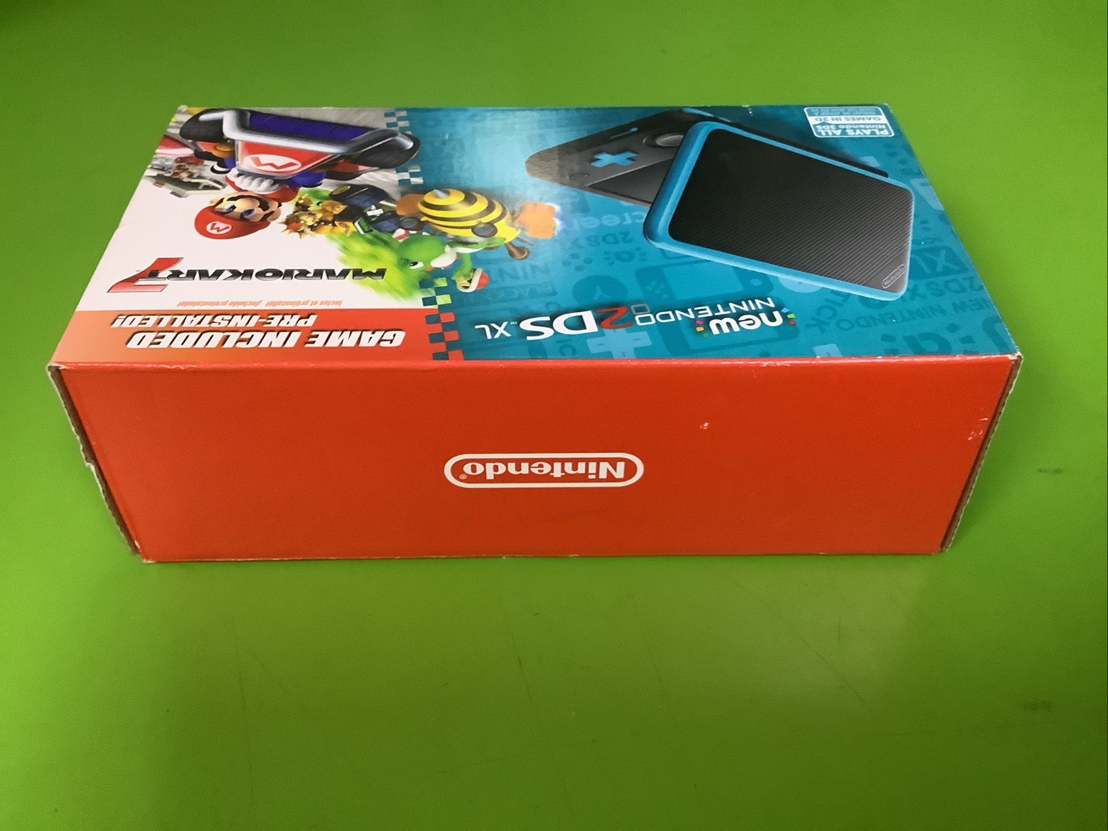 Nintendo 2DS XL Handheld Console with Mario Kart 7 Bundle – Black/Turquoise NEW