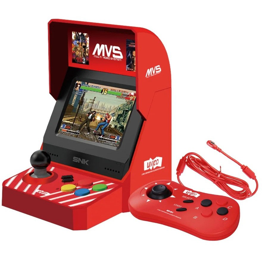 MVS Mini Home Arcade Console with Controller + 45 SNK Games King of Fighters