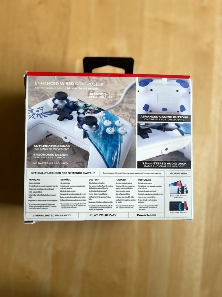 Nintendo Switch Console Bundle – Neon Red/Blue + White Joy‑Cons + Games + Case