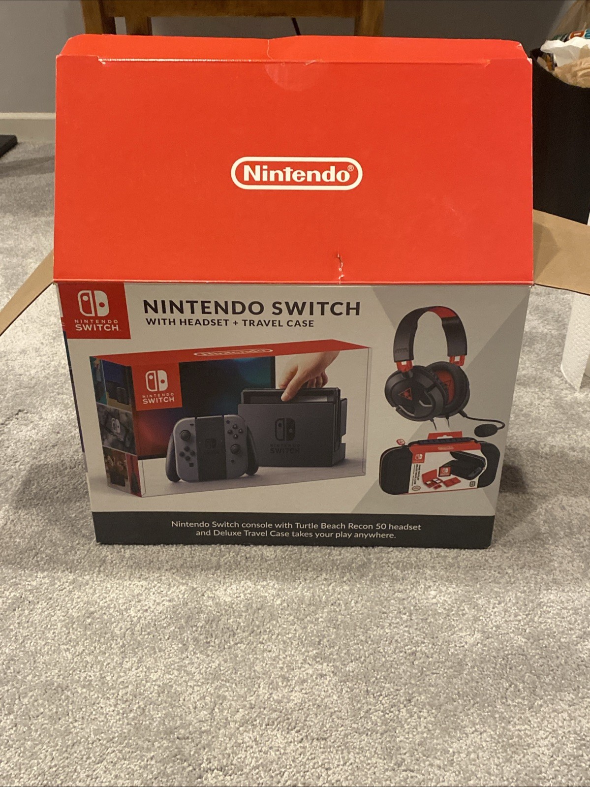Nintendo Switch 32GB Console w/Gray Joy‑Con, Pro Controller, Case, 512 GB SD CIB