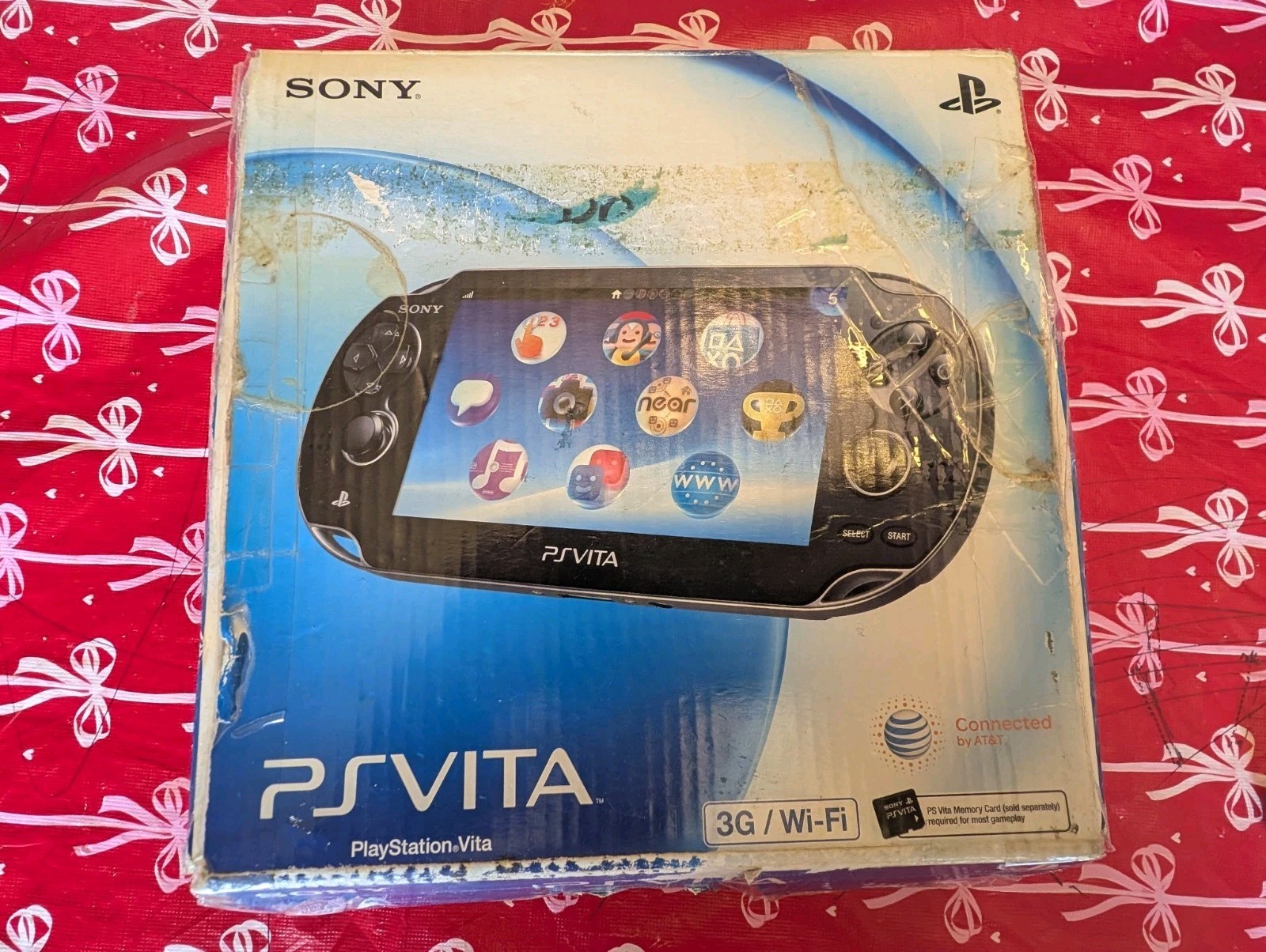 Ps Vita USA Crystal Black Pch-1101 3g Wifi Sony Playstation In Box With Manual