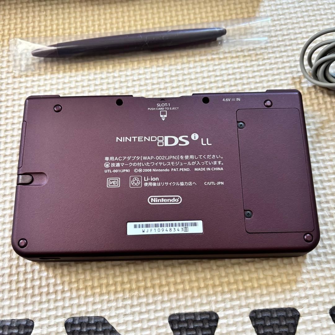 Nintendo DSi LL Wine Red Console Tested Working Region Free Boxed Complete