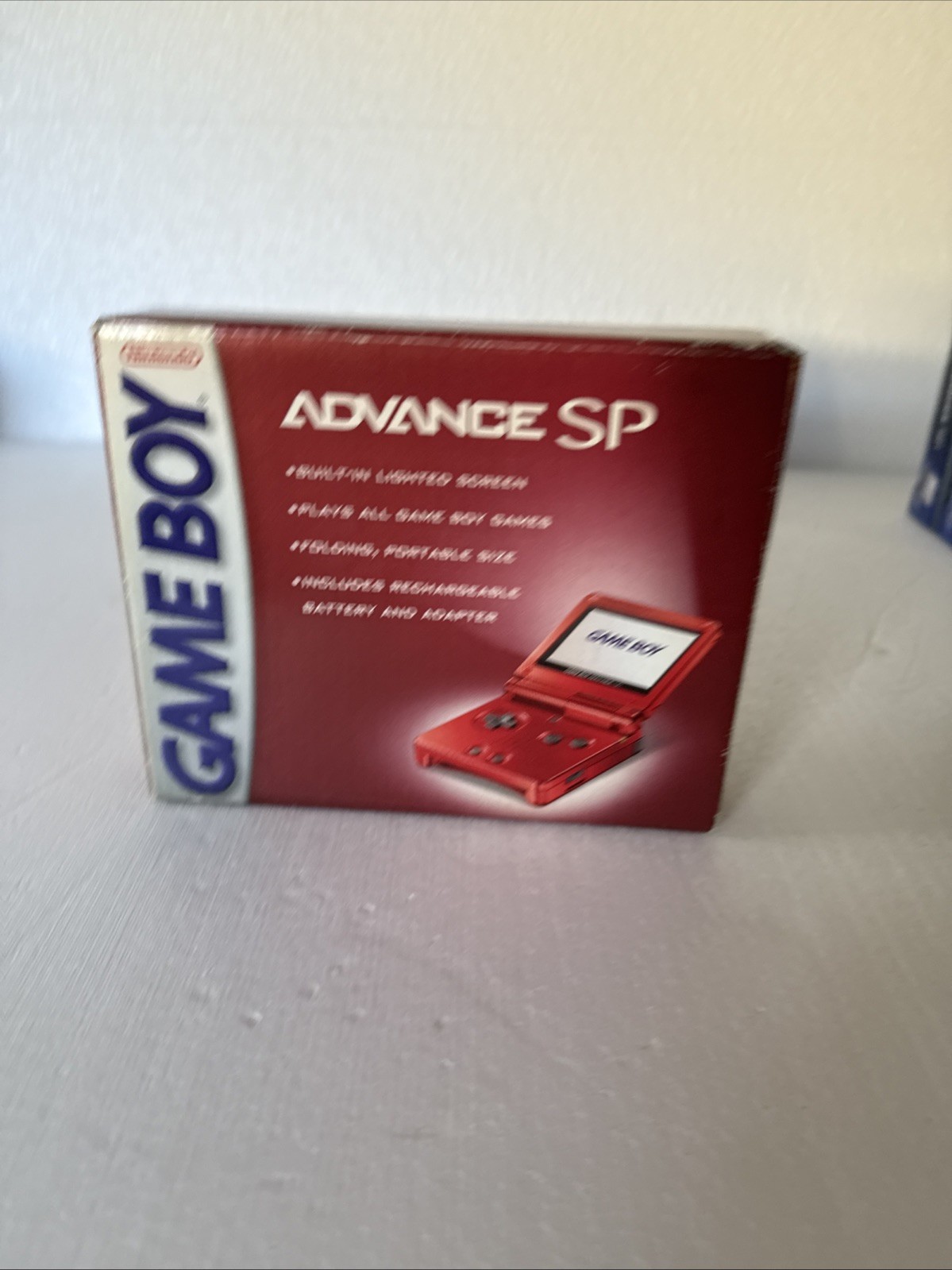 Nintendo Game Boy Advance SP GBA Flame Red Console Sealed Box Rare New Sealed