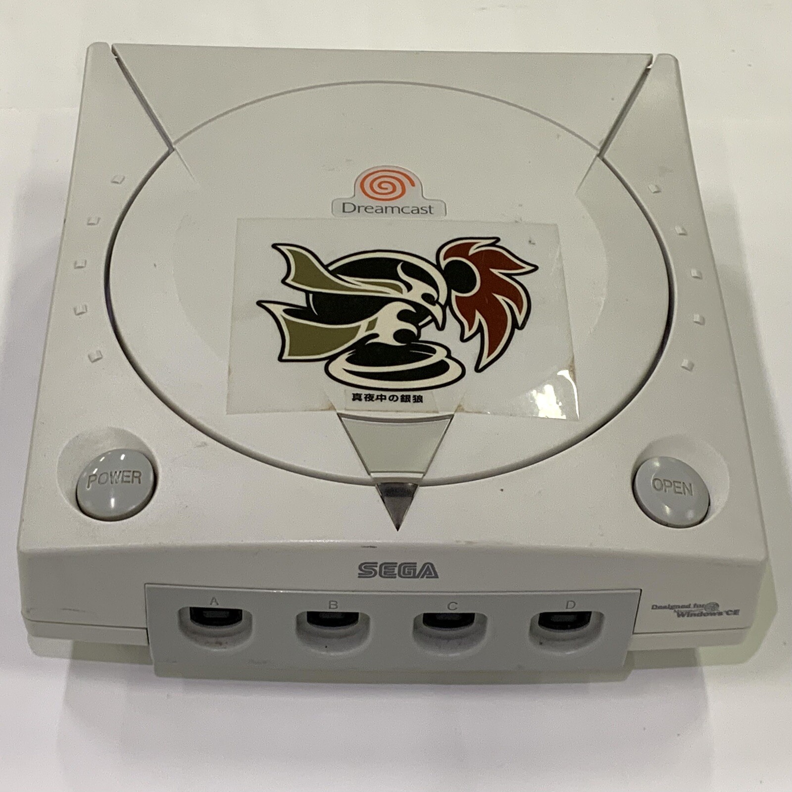 Sega DreamCast HKT-3000 Controller, Cables, Shutokō Battle Sticker~Working~Read