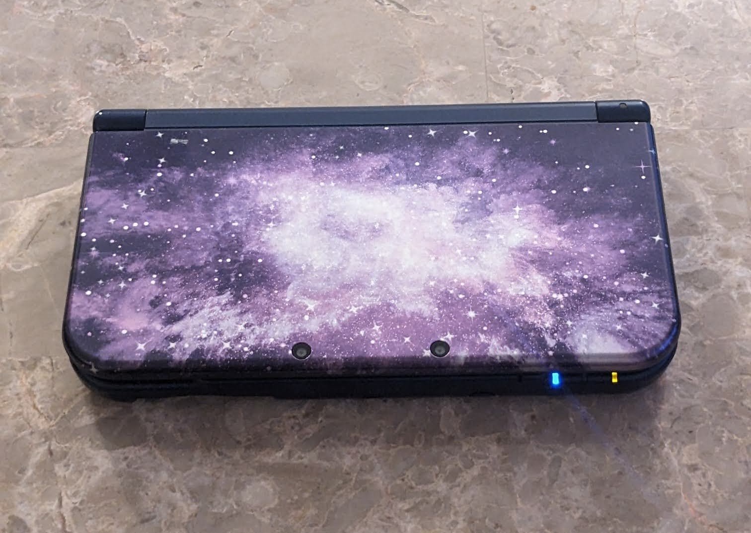 New Nintendo 3DS XL Galaxy Edition Handheld System – Purple with Case & Charger