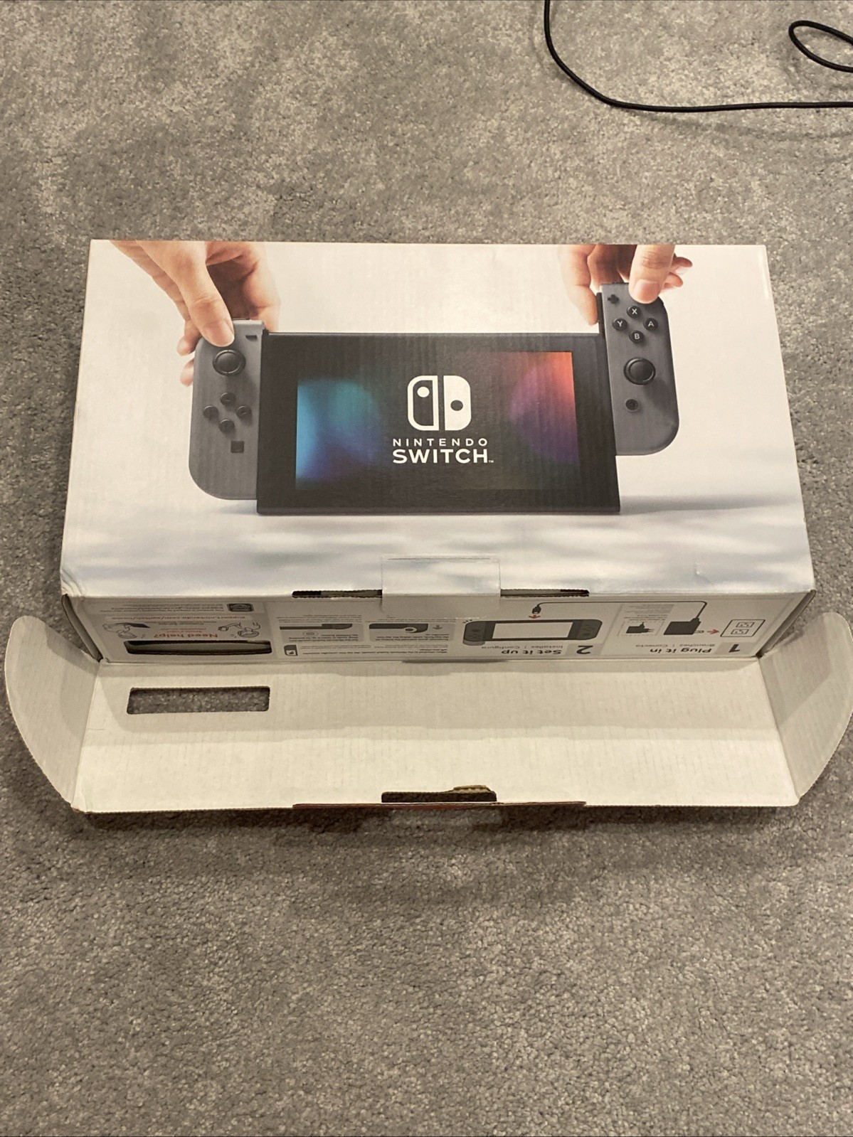 Nintendo Switch 32GB Console w/Gray Joy‑Con, Pro Controller, Case, 512 GB SD CIB