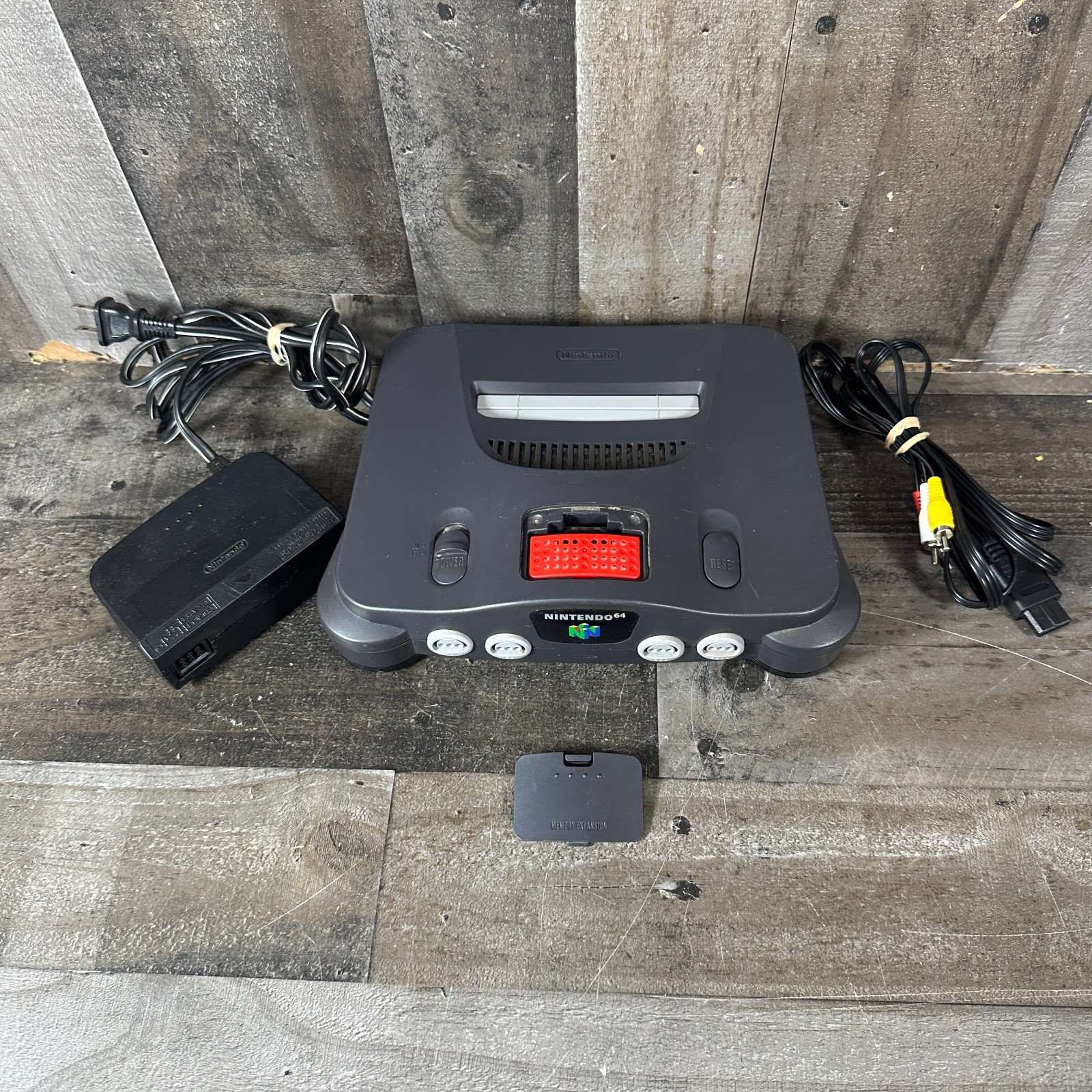 Nintendo 64 N64 Console Only with Expansion Pack Pak NUS-001 Tested Working