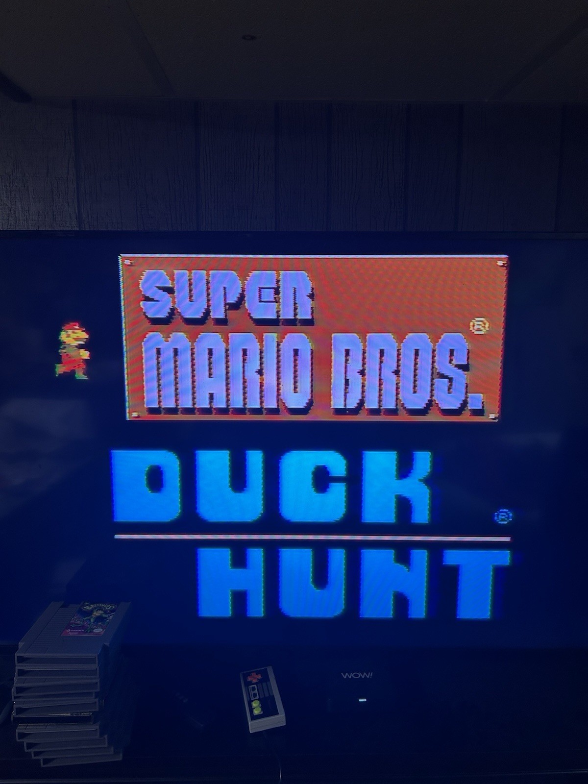 Nintendo Entertainment System NES and MARIO/DUCK-HUNT TESTED with Controller