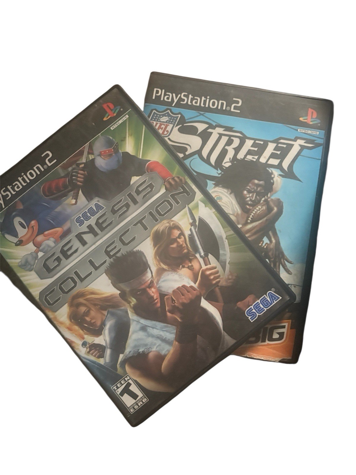 PlayStation 2 Bundle (working) *MISSING AV OUTPUT* 4 controllers + 2 games!!!