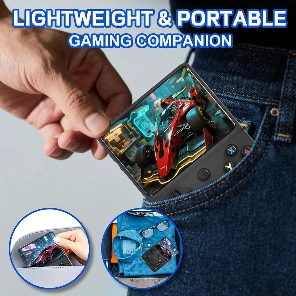 RG36 PRO Retro Handheld Game Console Open Source System, 3.5″ IPS Screen 64G TF