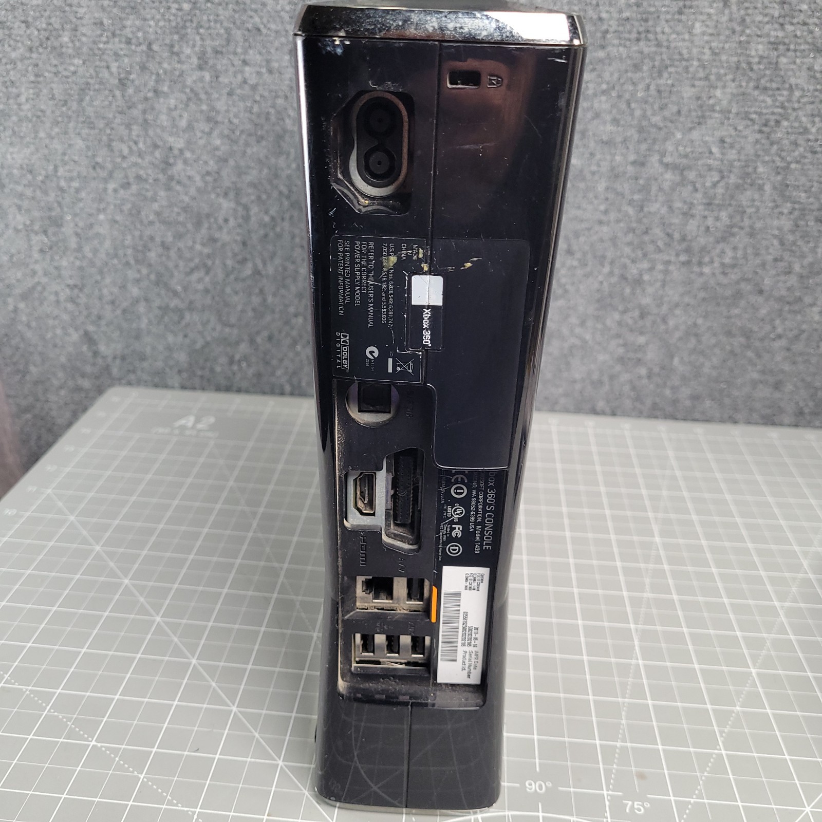 Microsoft Xbox 360 S Console Only #1439 No Hard Drive or Controllers