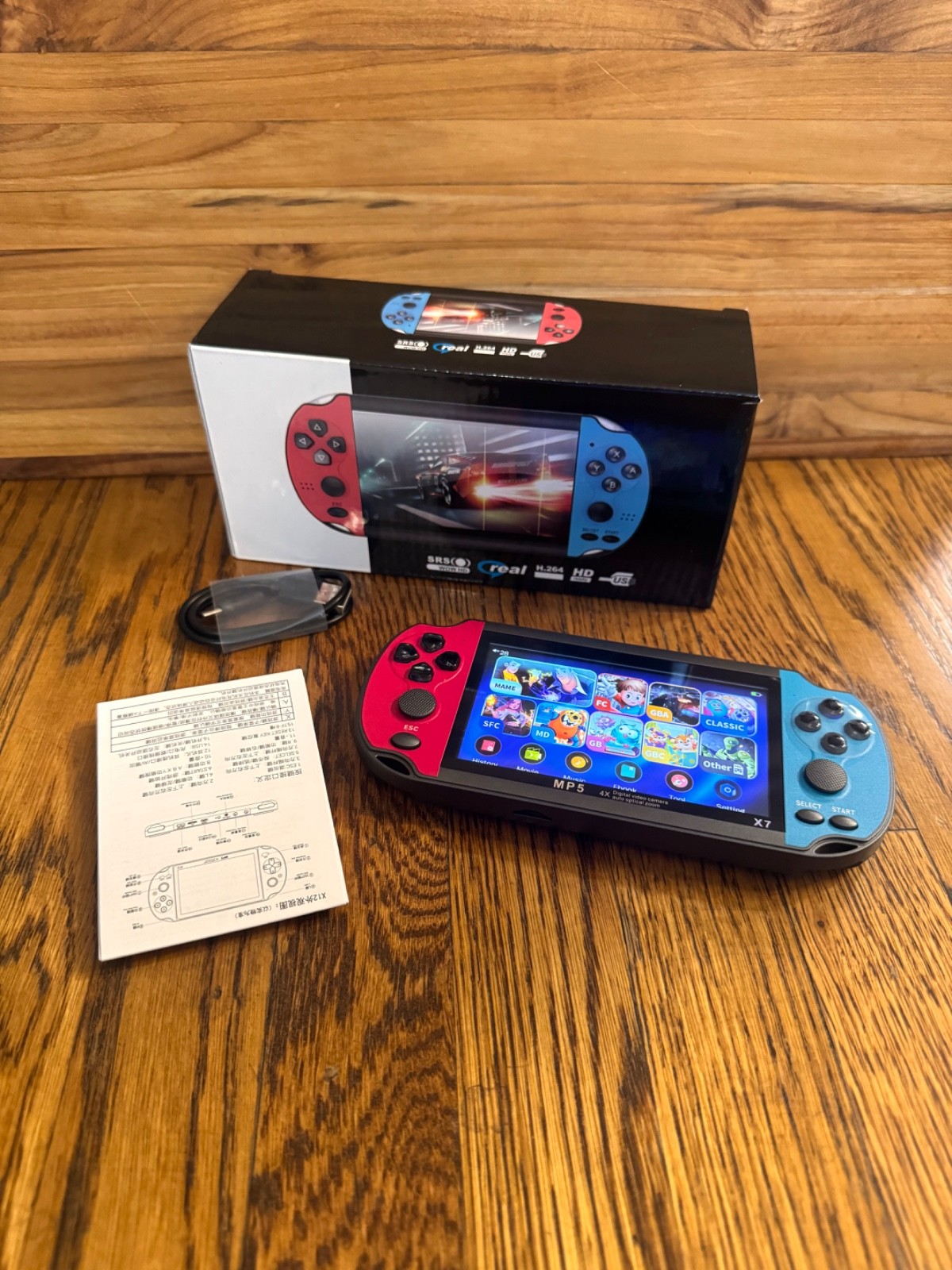 World of Entertainment X7 MP5 Portable Mini Video Game Player HC TFT Screen
