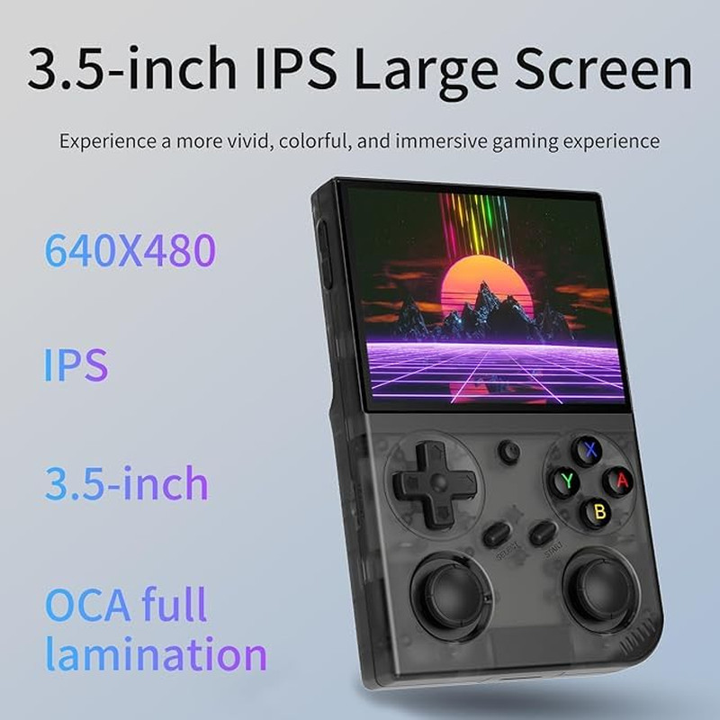 G350 Retro Game Console,Linux System RK3326 G350 Handheld Game Console Built-In