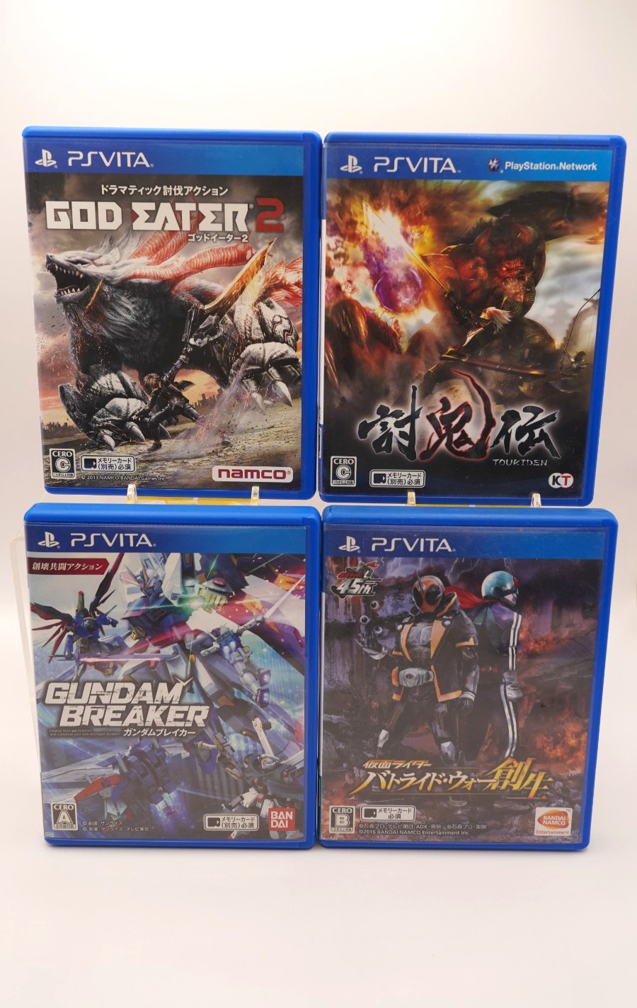 Sony PS Vita Slim PCH-2000 Black + 4 Games + 8GB Memory Card Tested Japan
