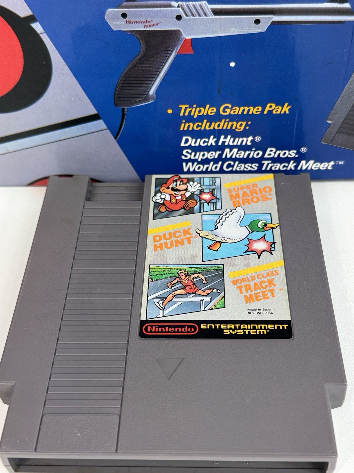 Nintendo NES Power Set Box Console Zapper Foam Inserts Tested No Power Pad