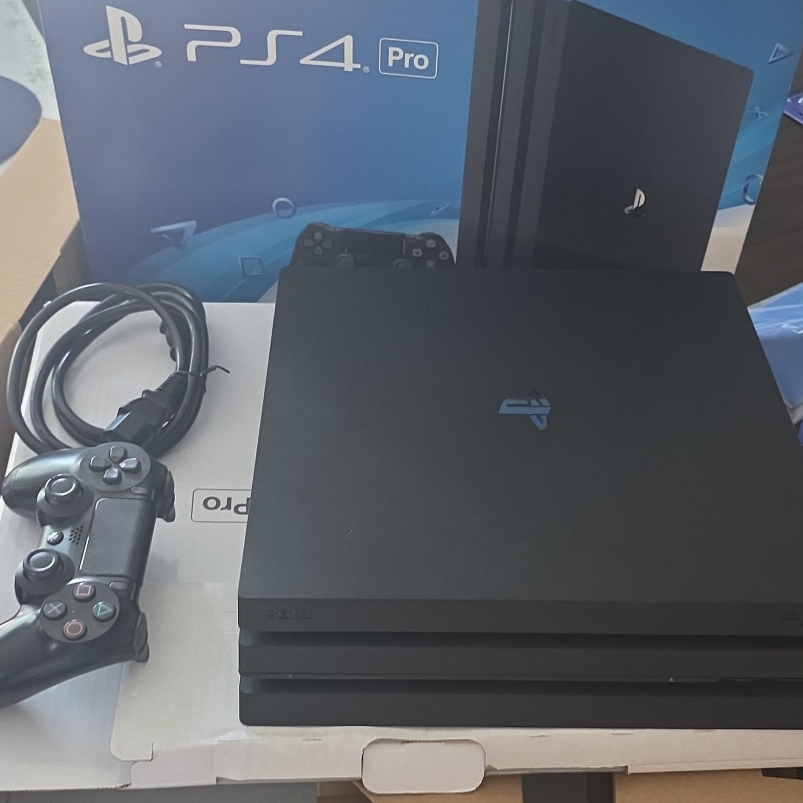 Sony PS4 Pro PlayStation 4 1TB Jet Black 4K Gaming Console CUH-7015B HDMI