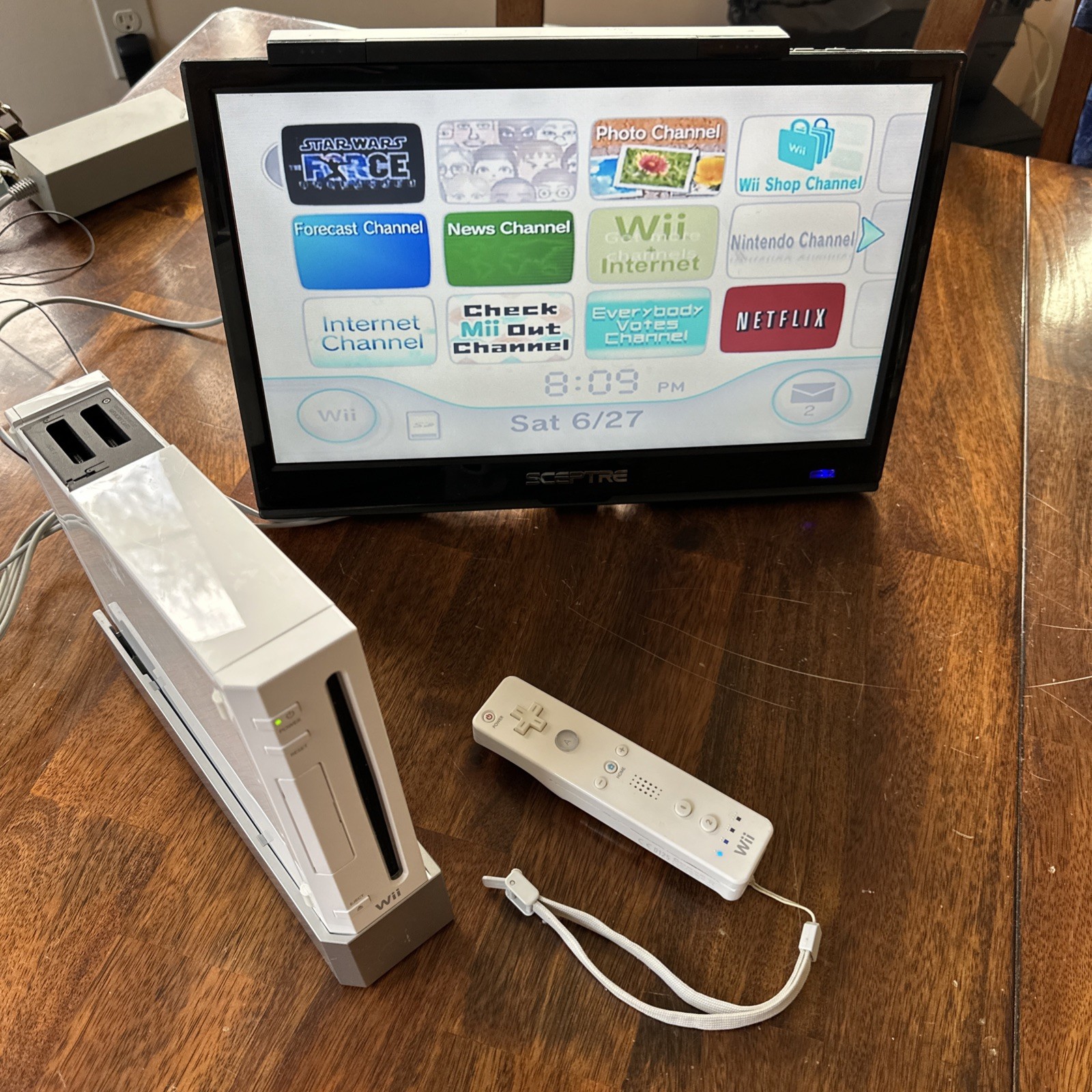 Nintendo Wii Console Bundle Tested RVL-001 USA White Tested READ