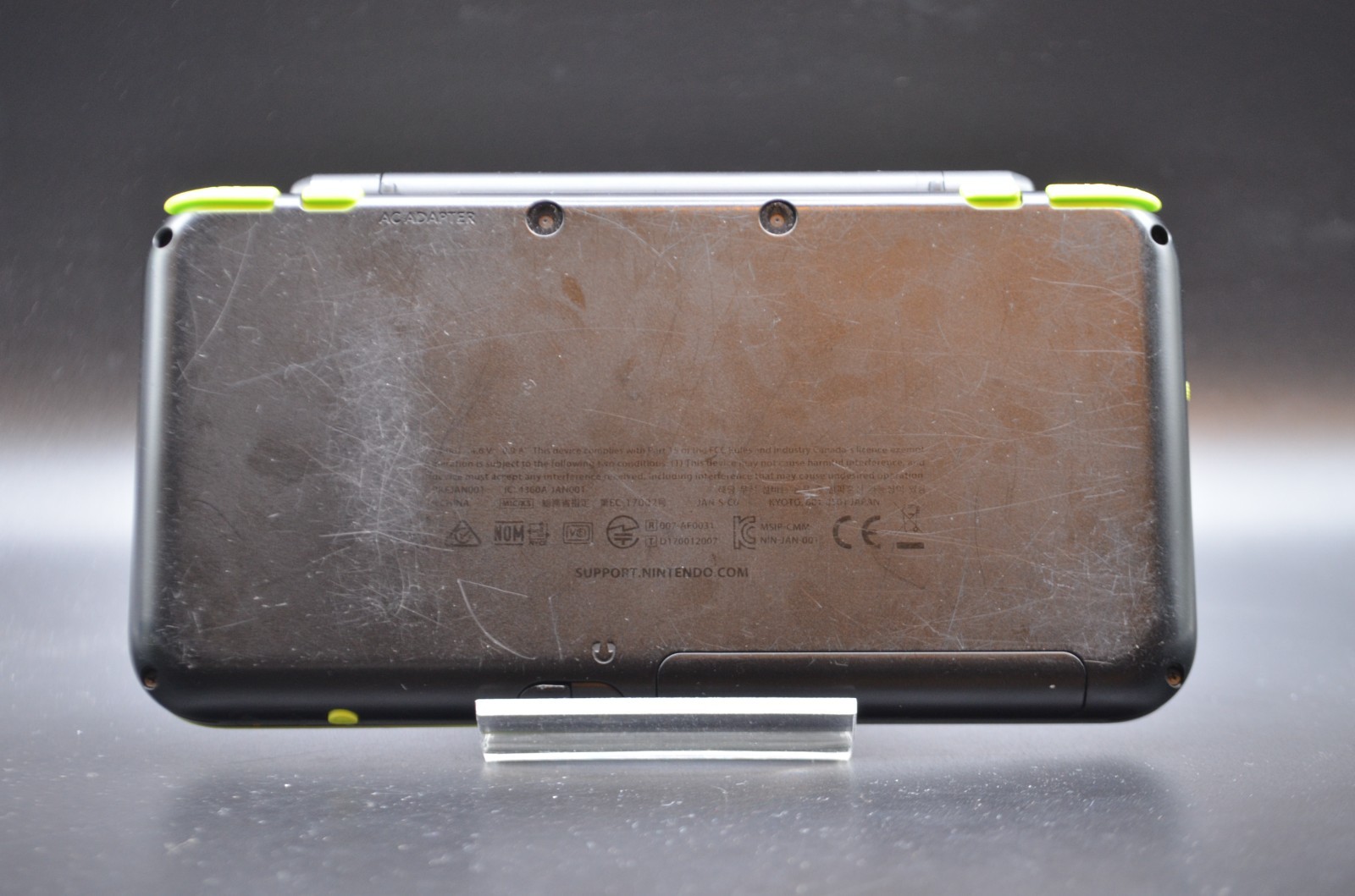 [US DUTY PAID] New Nintendo 2DS XL LL black lime Console Japanese game 004