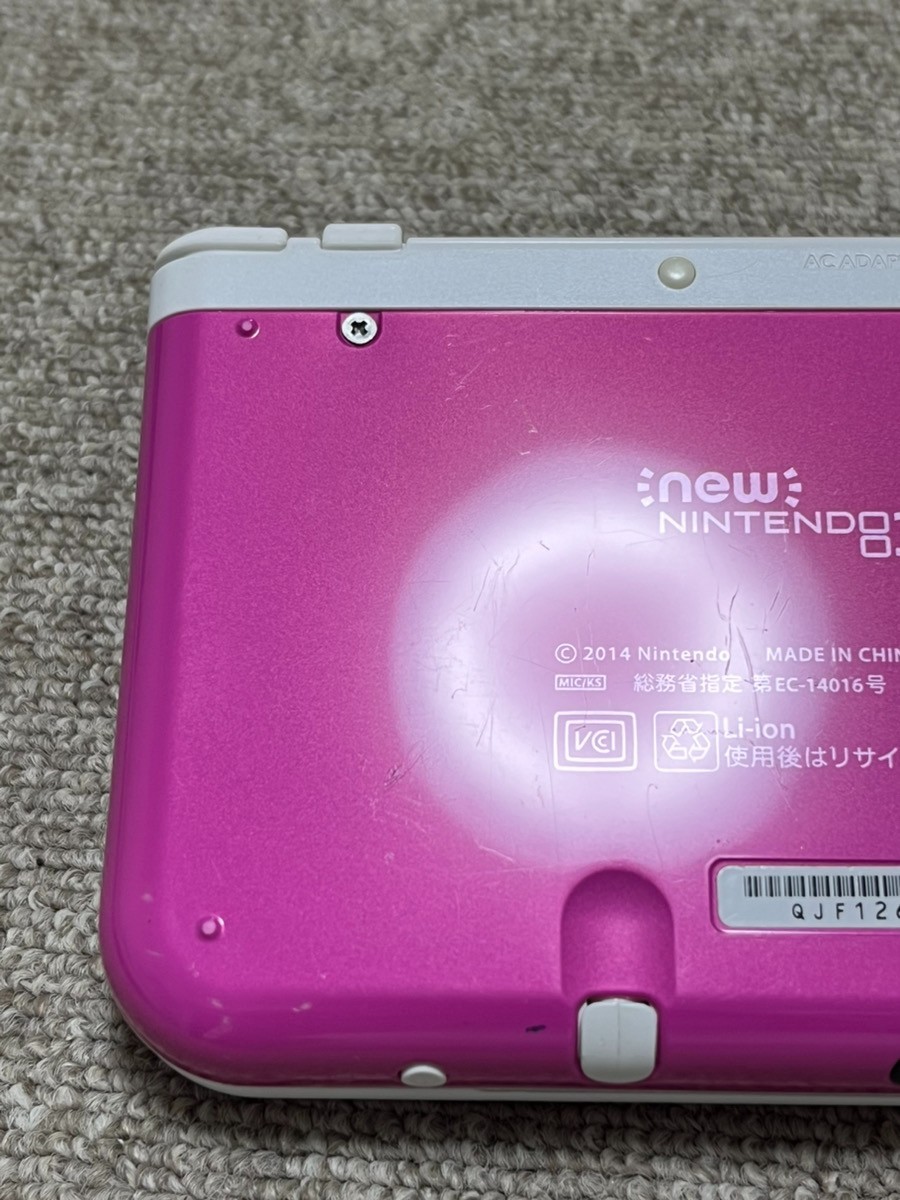 New Nintendo 3DS XL LL White x pink Console region Japanese B994