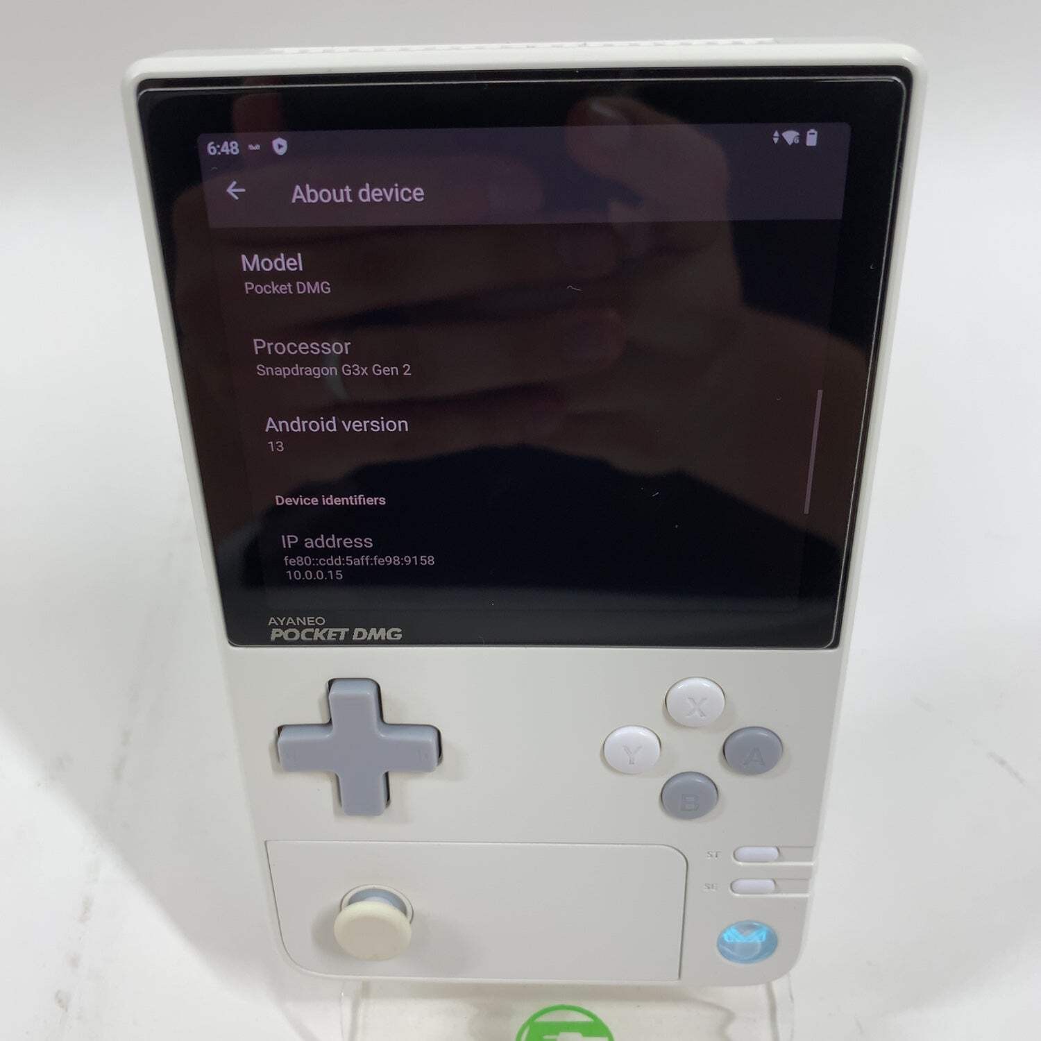 Ayaneo Pocket DMG Qualcomm Snapdragon G3x Gen 2 8GB RAM 128GB Milky White