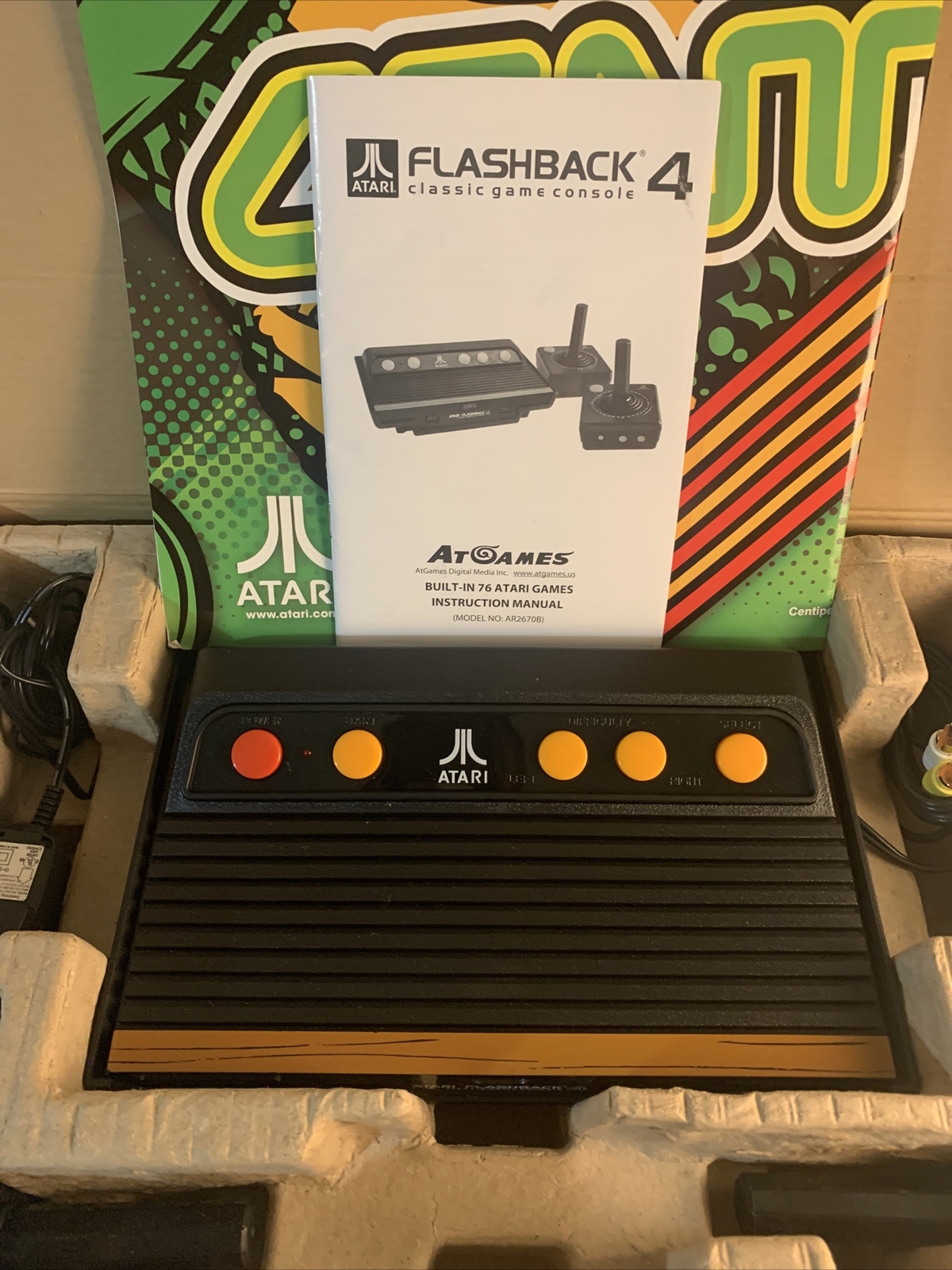 ATARI FLASHBACK 4 Classic Game Console SPECIAL EDITION 76 Games + Bonus Poster